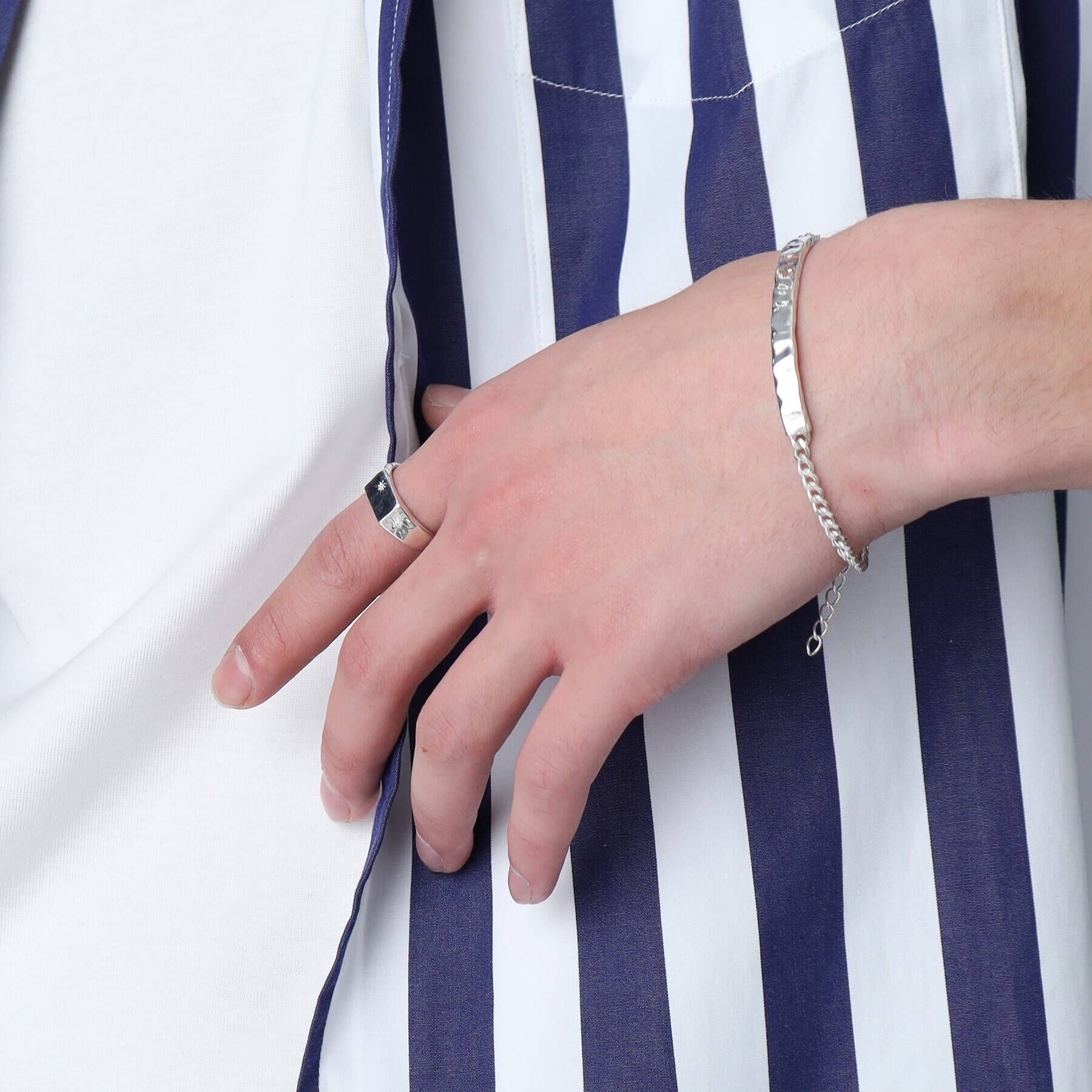 TAKEO KIKUCHI「【MADE IN JAPAN】シルバーチェーンブレスレット」|ブレスレット・バングル|