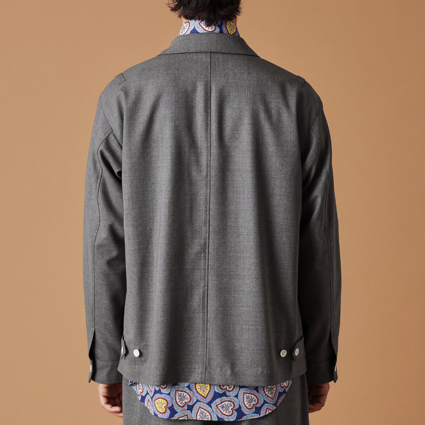 40CARATS&525「トニック グレーカバーオール」|ブルゾン・スタジャン|