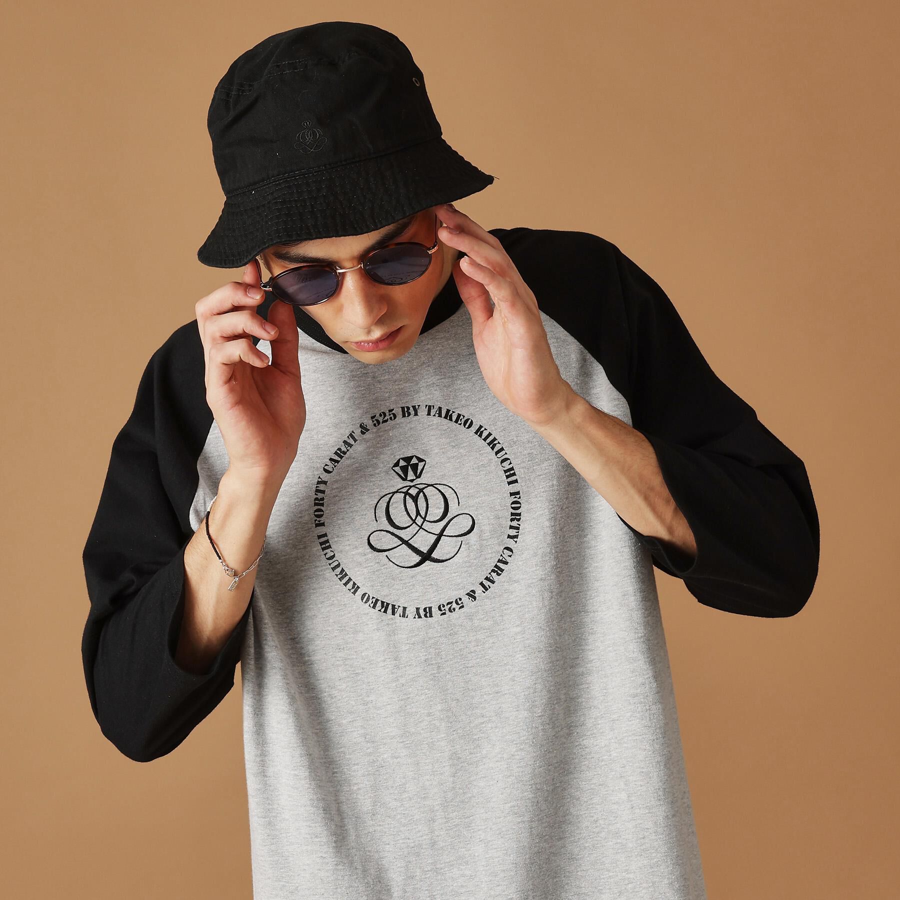 40CARATS&525「【Sサイズ～】アンドマーク7分袖ラグランTシャツ」|Tシャツ・カットソー|