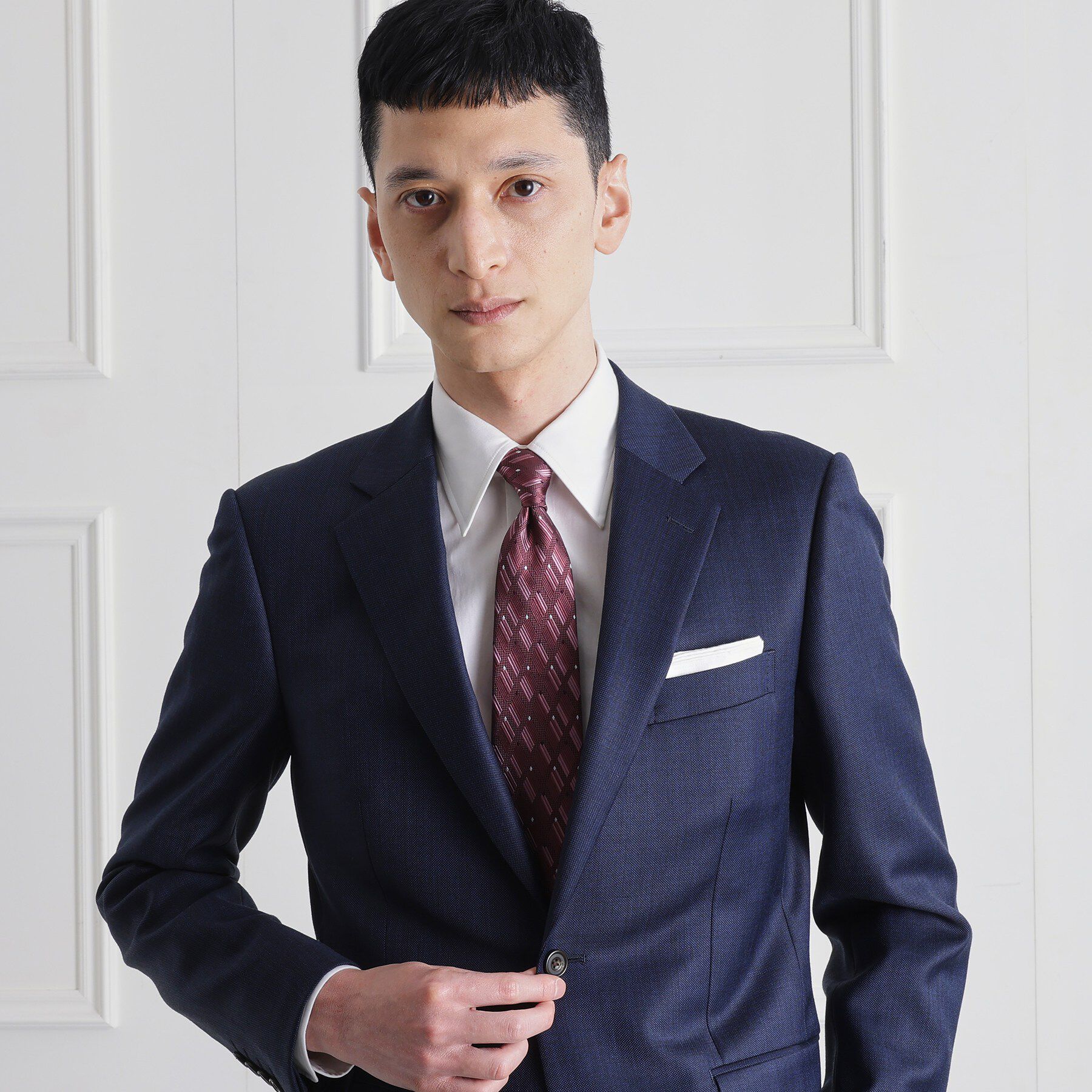 TAKEO KIKUCHI「【縁起の良いネクタイ】PNJ 菱紋ネクタイ」|ネクタイ・蝶ネクタイ|