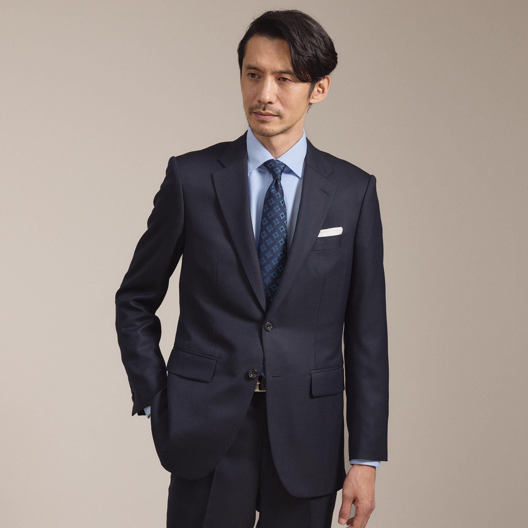 TAKEO KIKUCHI「【縁起の良いネクタイ】PNJ 千鳥ジオメトリックネクタイ」|ネクタイ・蝶ネクタイ|