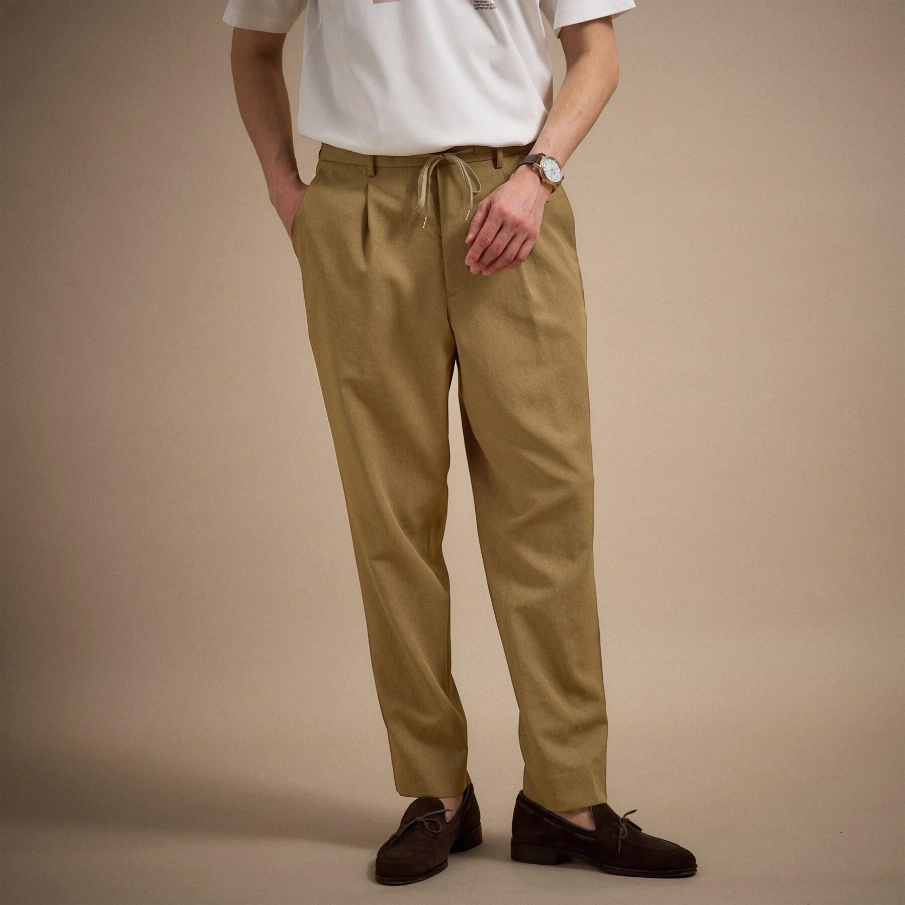 TAKEO KIKUCHI「リネンライクカルゼイージーパンツ」|その他|トープ(054)
