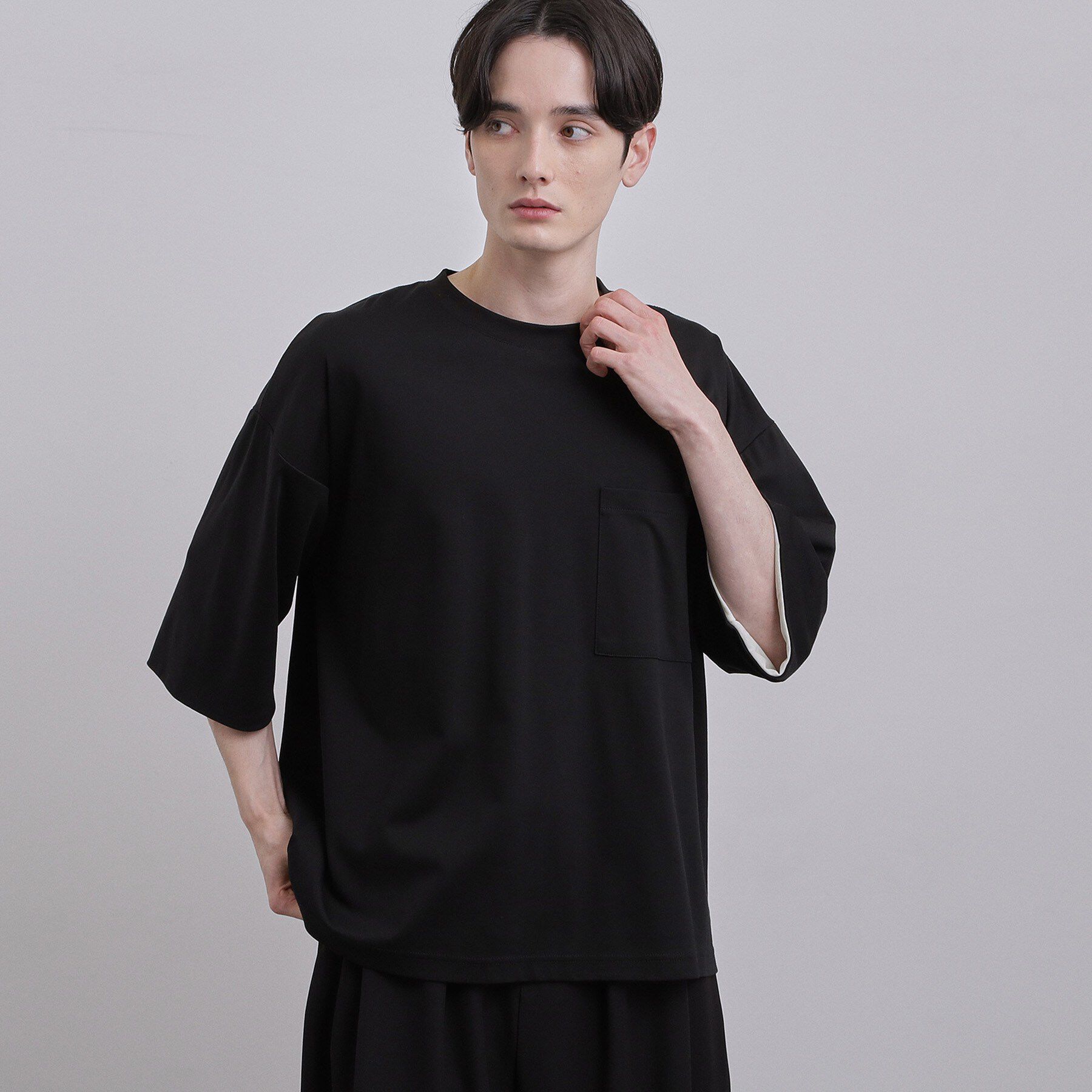 tk.TAKEO KIKUCHI「スムースシルケット レイヤードカットソー」|Tシャツ・カットソー|