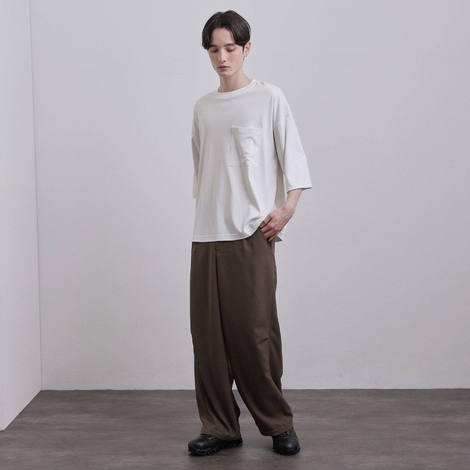 tk.TAKEO KIKUCHI「スムースシルケット レイヤードカットソー」|Tシャツ・カットソー|