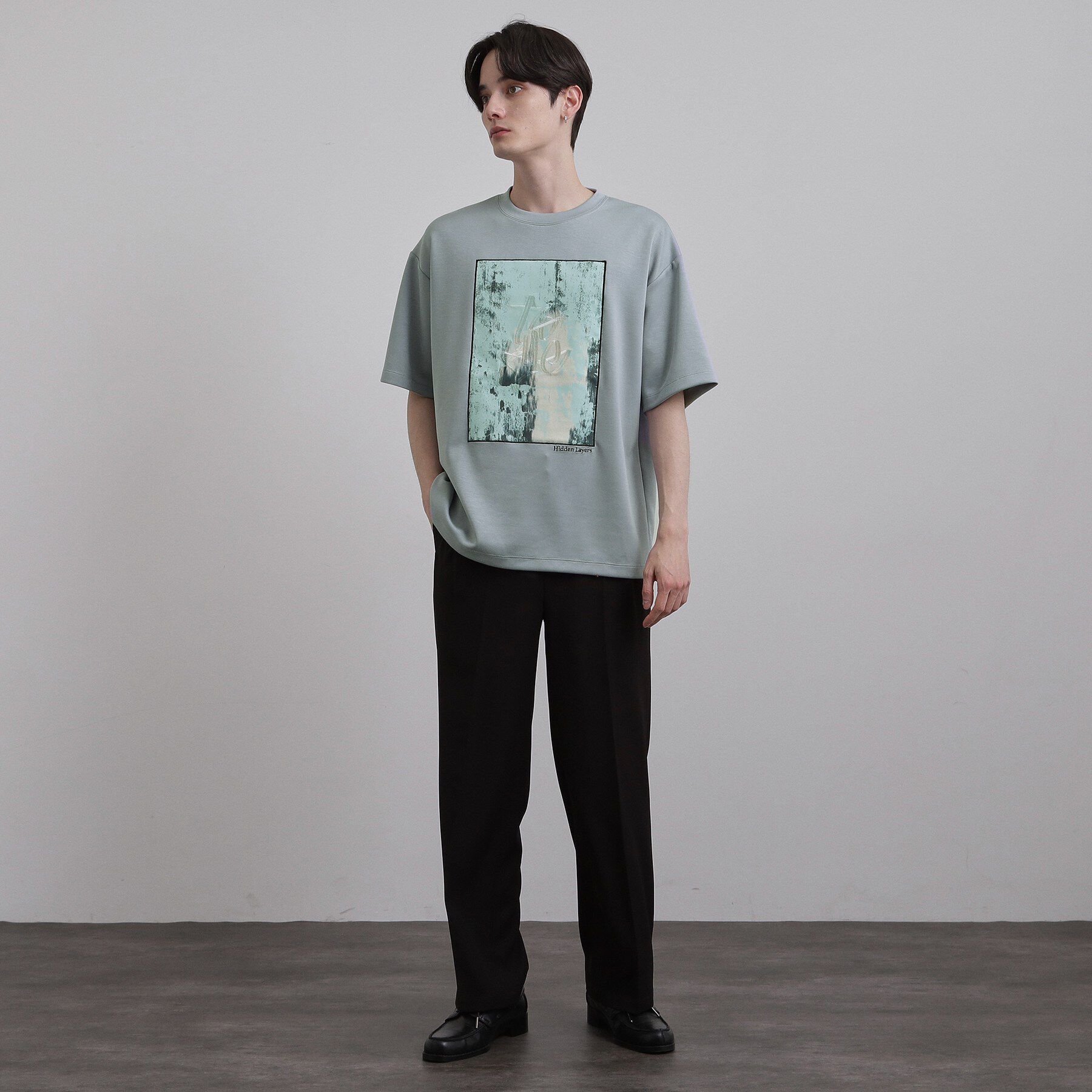 tk.TAKEO KIKUCHI「コンシールドエンブロTシャツ」|Tシャツ・カットソー|