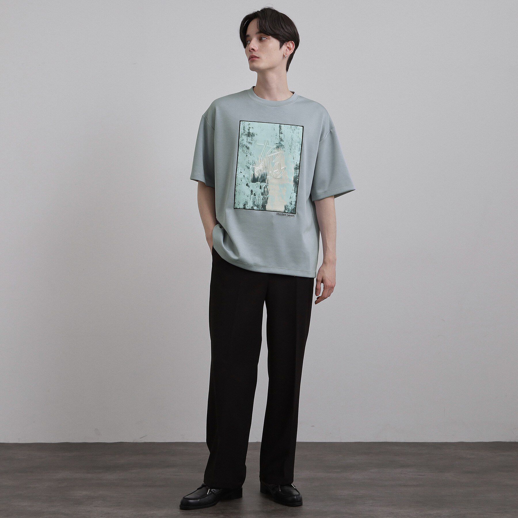 tk.TAKEO KIKUCHI「コンシールドエンブロTシャツ」|Tシャツ・カットソー|