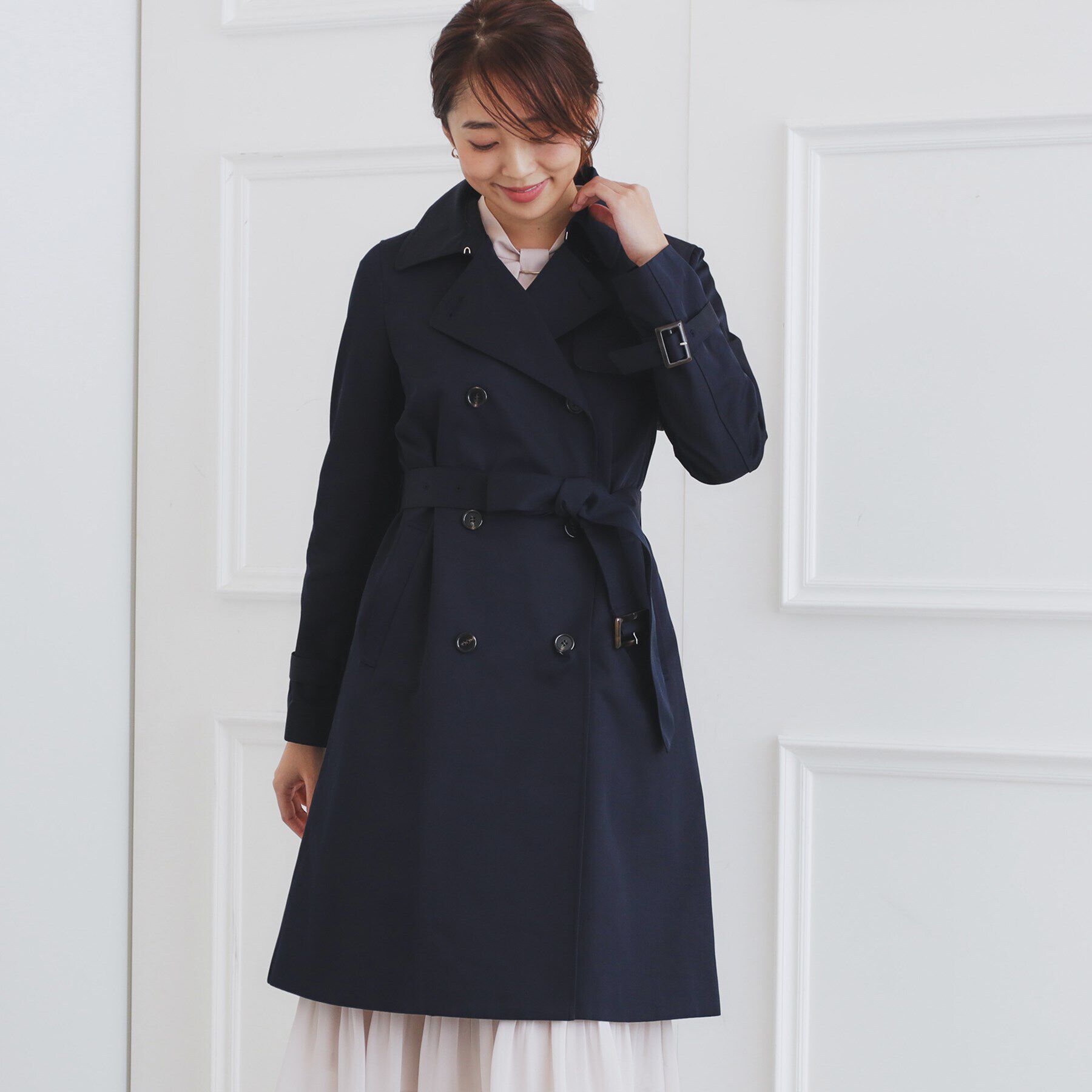 index「《XS-3Lsize》通勤・セレモニー対応/トレンチコート【洗濯機洗い可/撥水/親水性防汚】」|トレンチコート|
