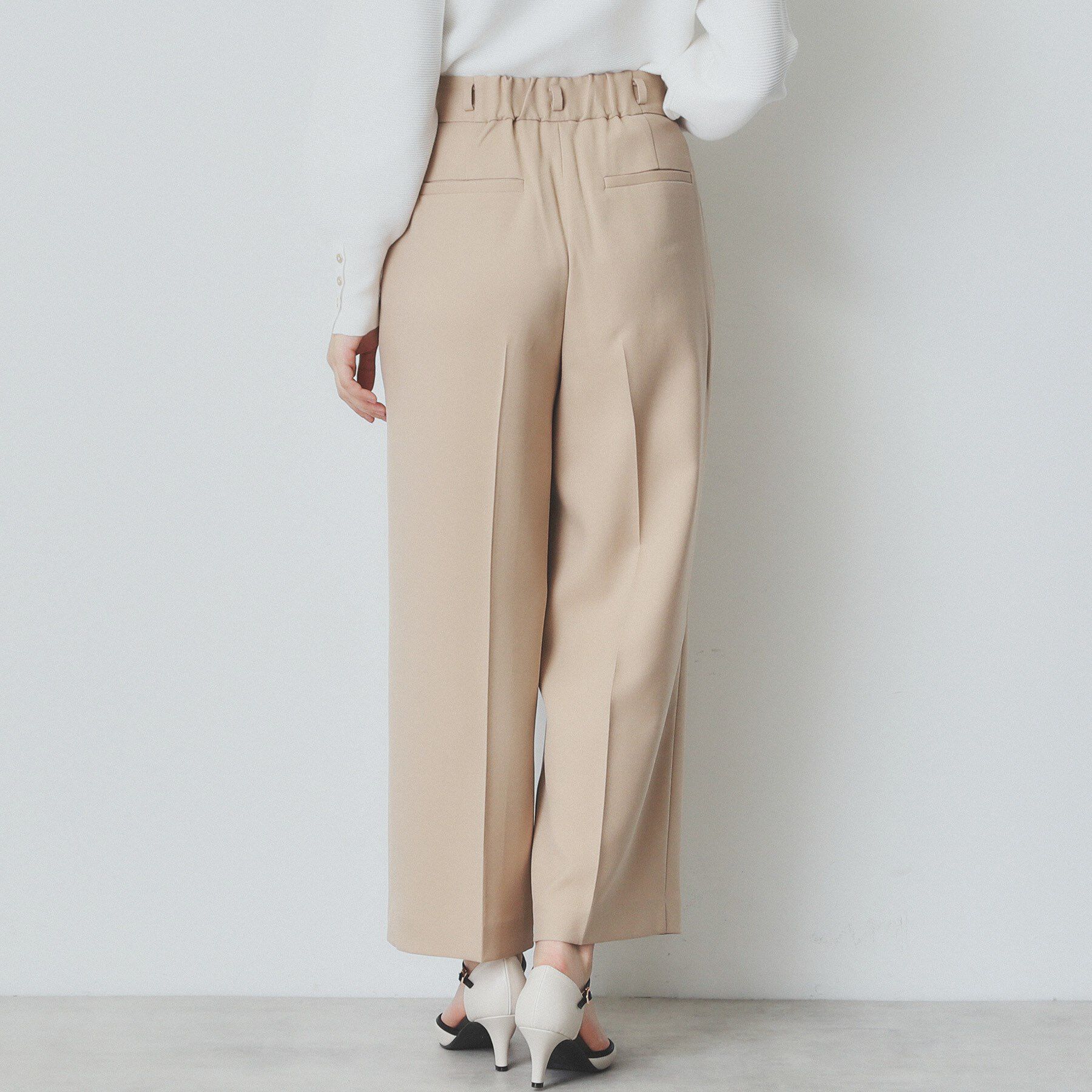 index「ソフトツイルタックワイドパンツ【洗濯機洗い可】」|その他|