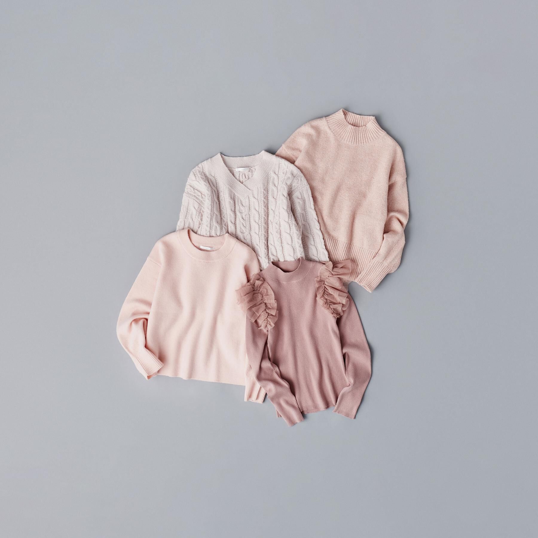 index「選べる2丈 ハイネックカラーミックスラメニット【洗濯機OK】」|ニット・セーター|