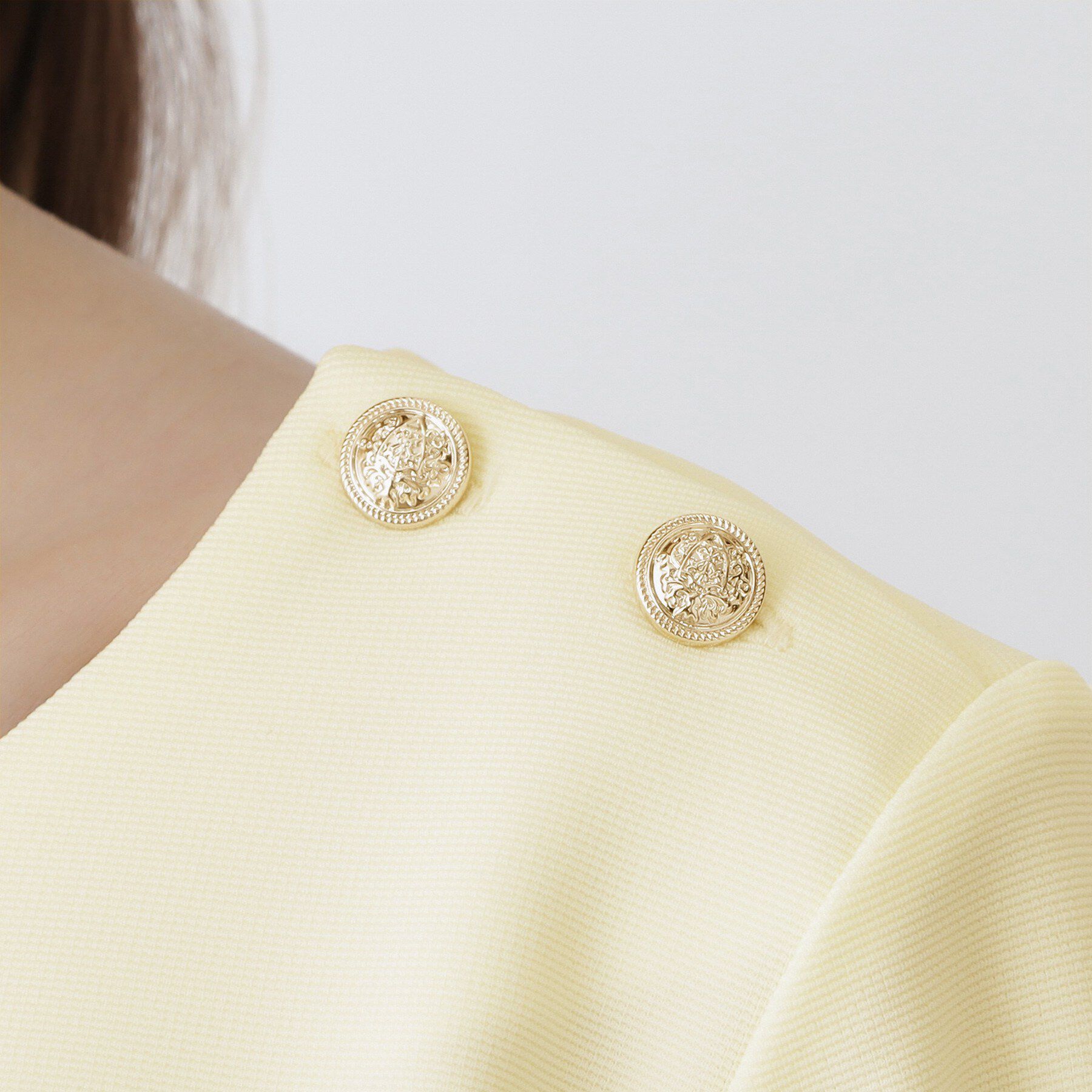 index「肩ボタンボートネックトップス【洗濯機OK】」|Tシャツ・カットソー|