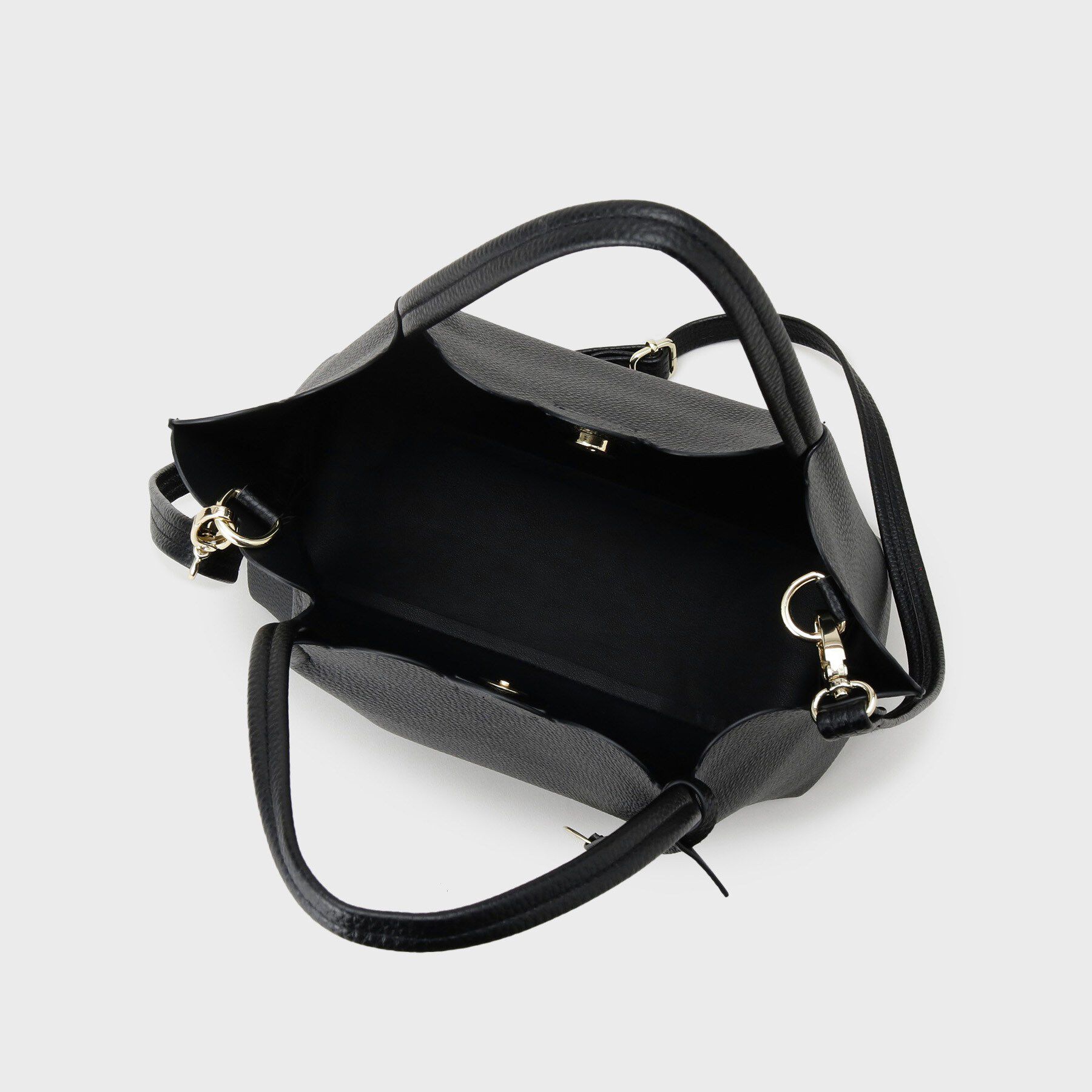 index「【2WAY】軽量合皮スカラップデザインミドルトートバッグ」|トートバッグ|