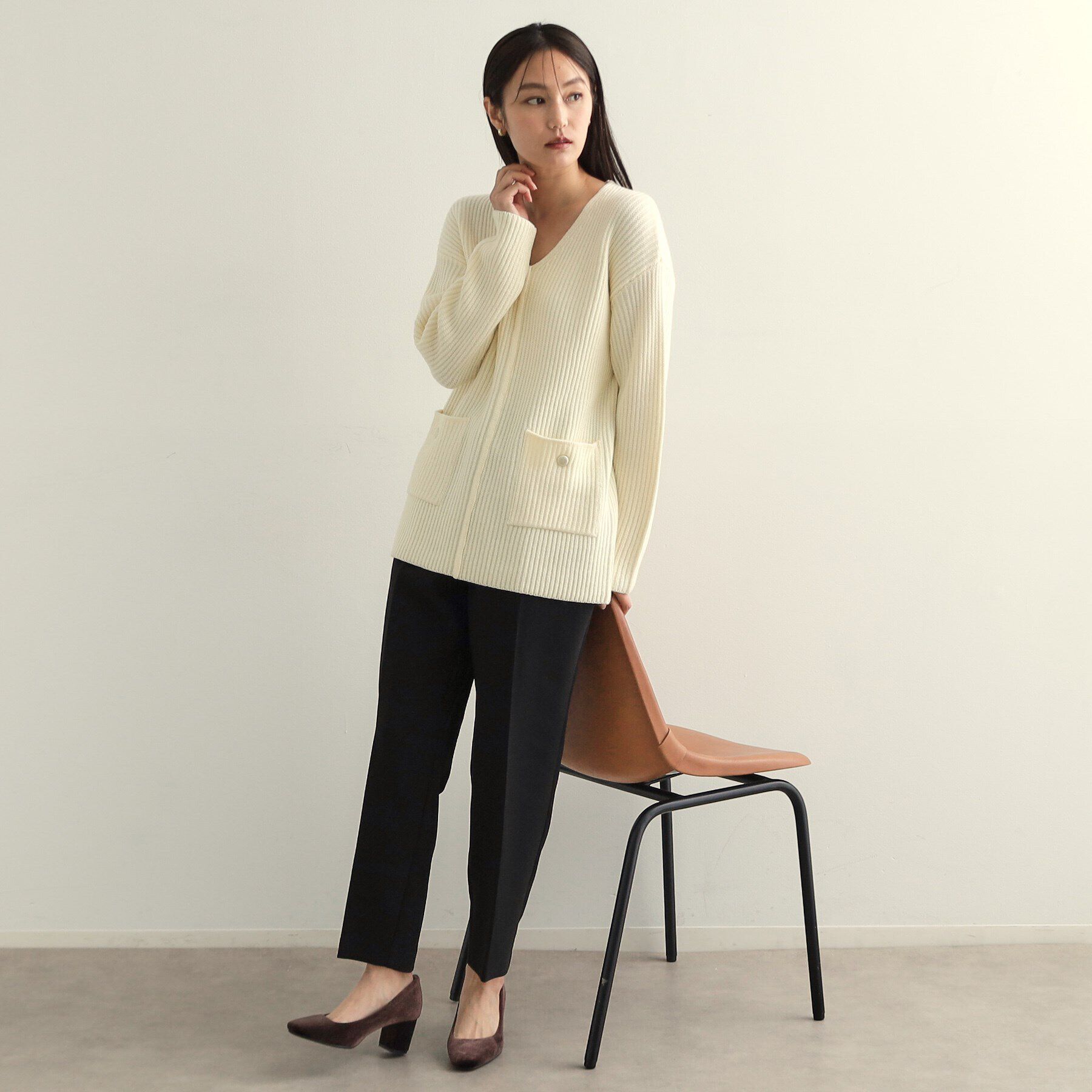 OPAQUE.CLIP「《SS-LLsize》美脚ストレッチイージーテーパードパンツ【洗濯機洗い可】」|その他|