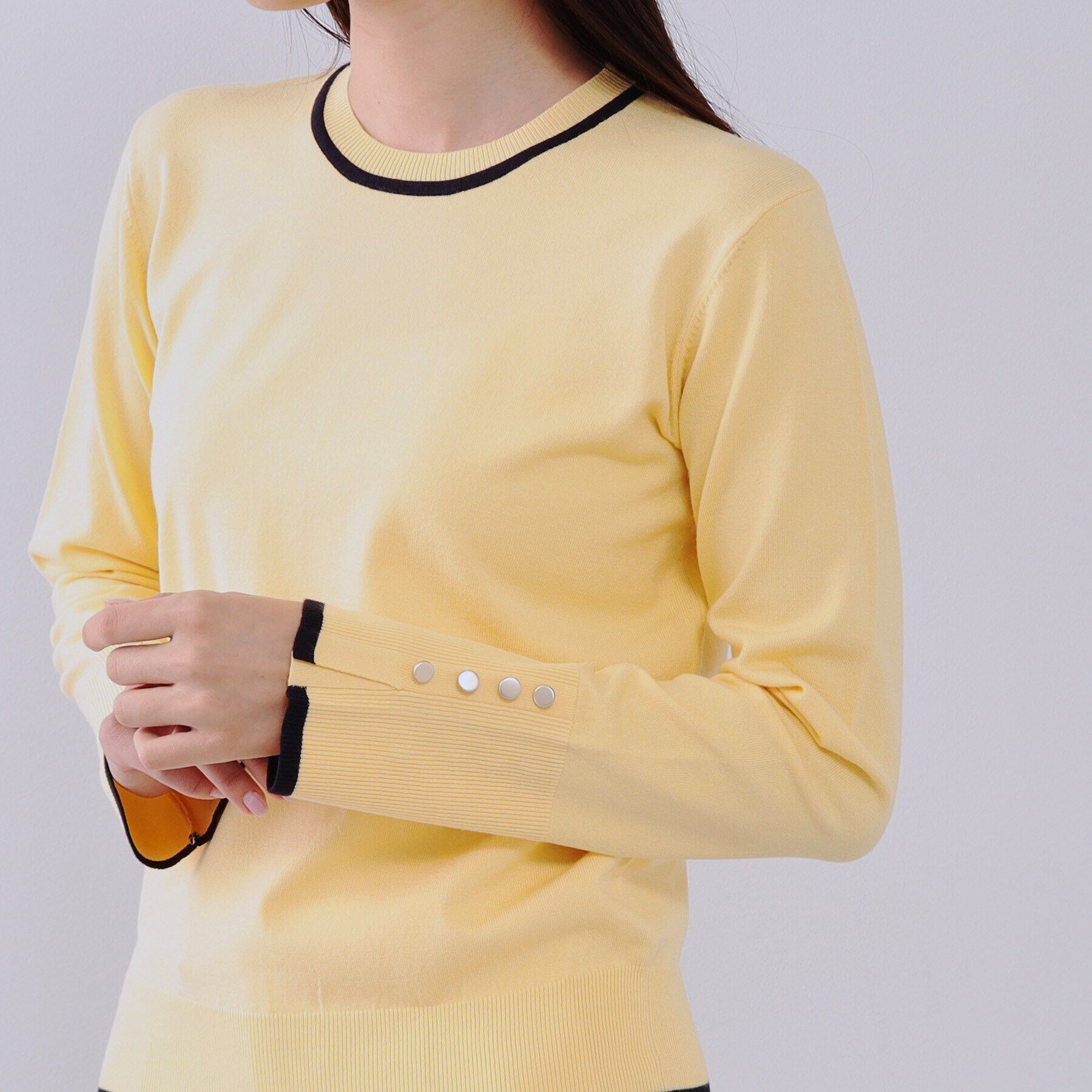 OPAQUE.CLIP「配色ラインニット/アンサンブル対応【洗濯機洗い可】」|ニット・セーター|