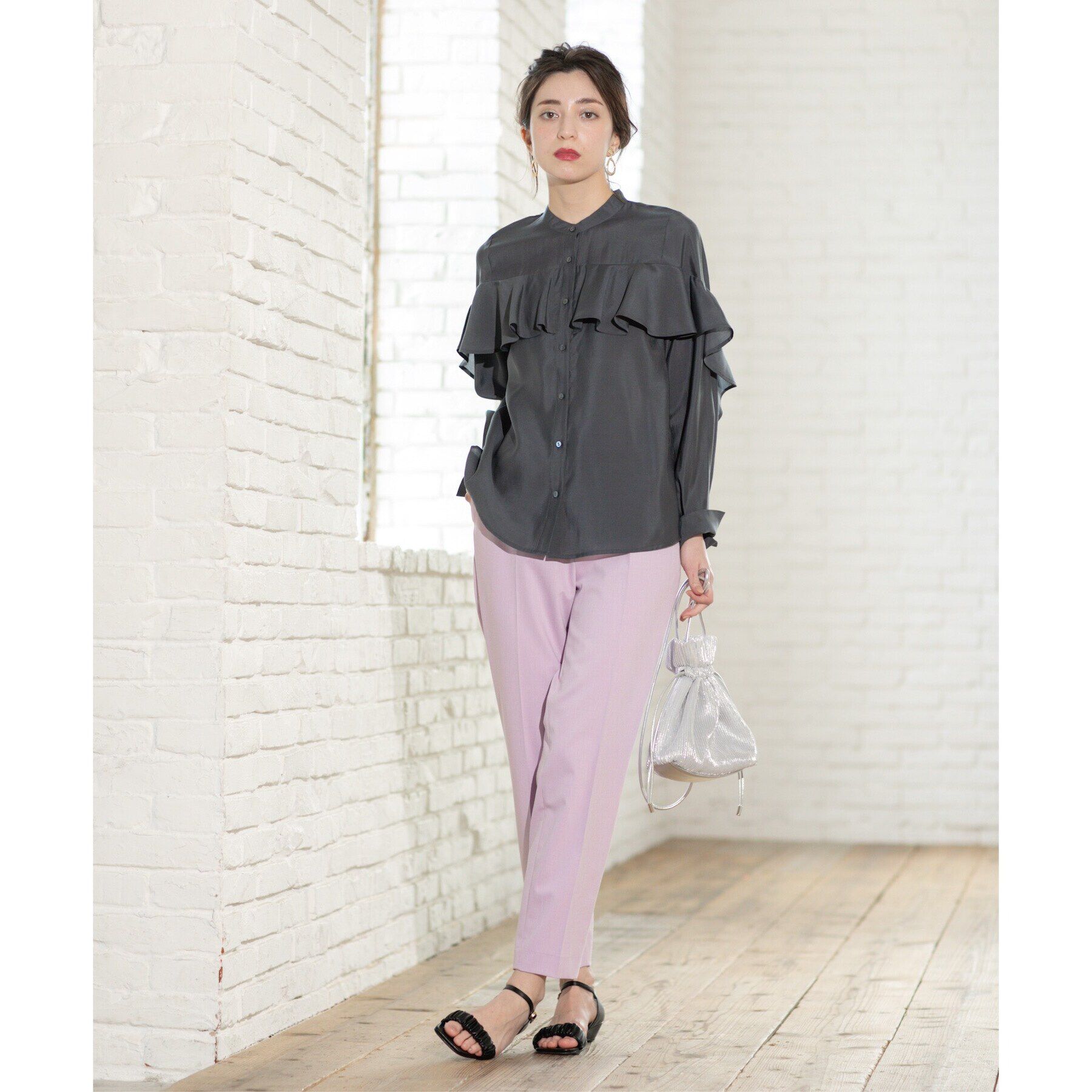 OPAQUE.CLIP「美脚ストレッチテーパードパンツ【洗濯機洗い可】」|その他|