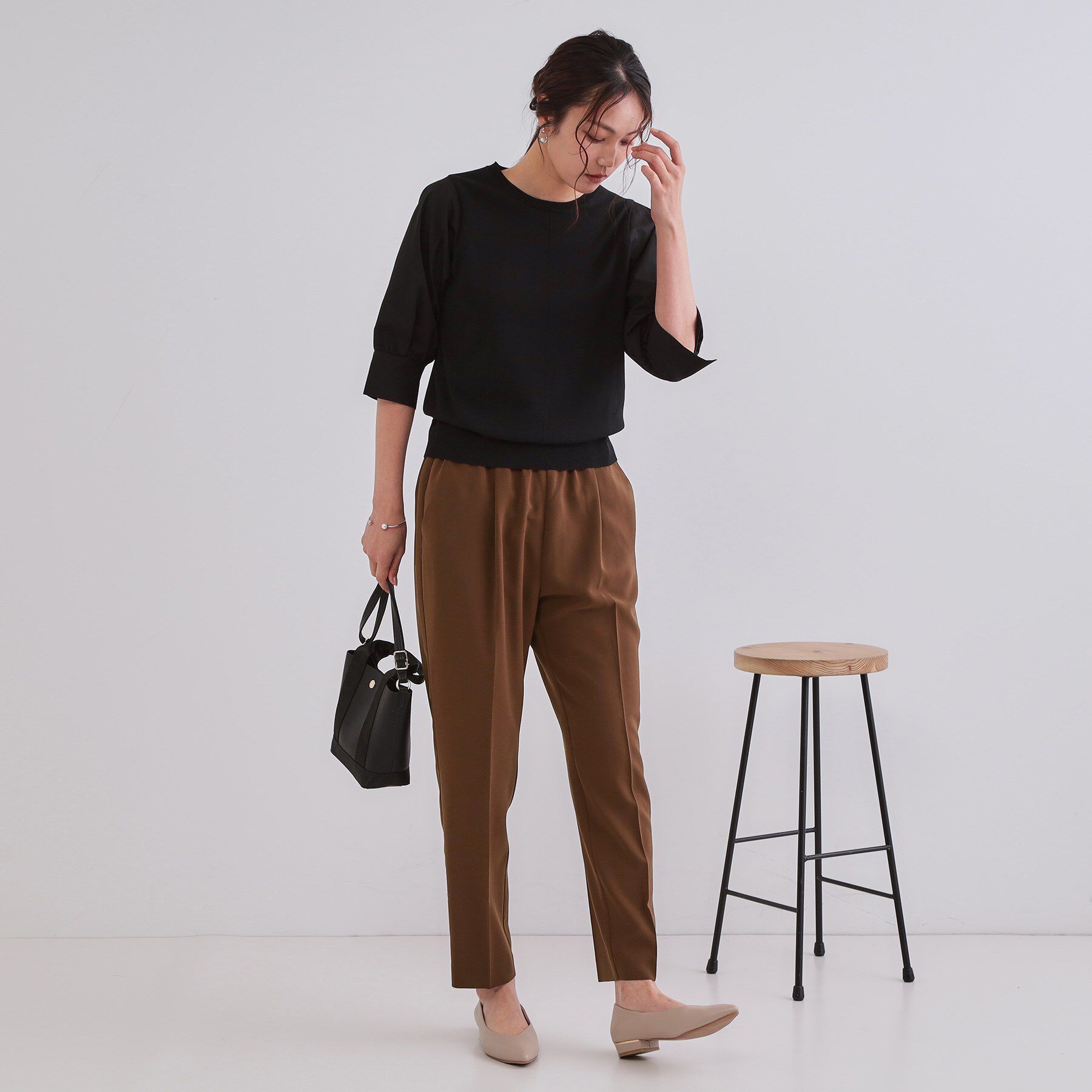 OPAQUE.CLIP「《6色展開/丈が選べる》美脚イージーテーパードパンツ/セットアップ対応【ストレッチ/洗濯機洗い可/防」|その他|