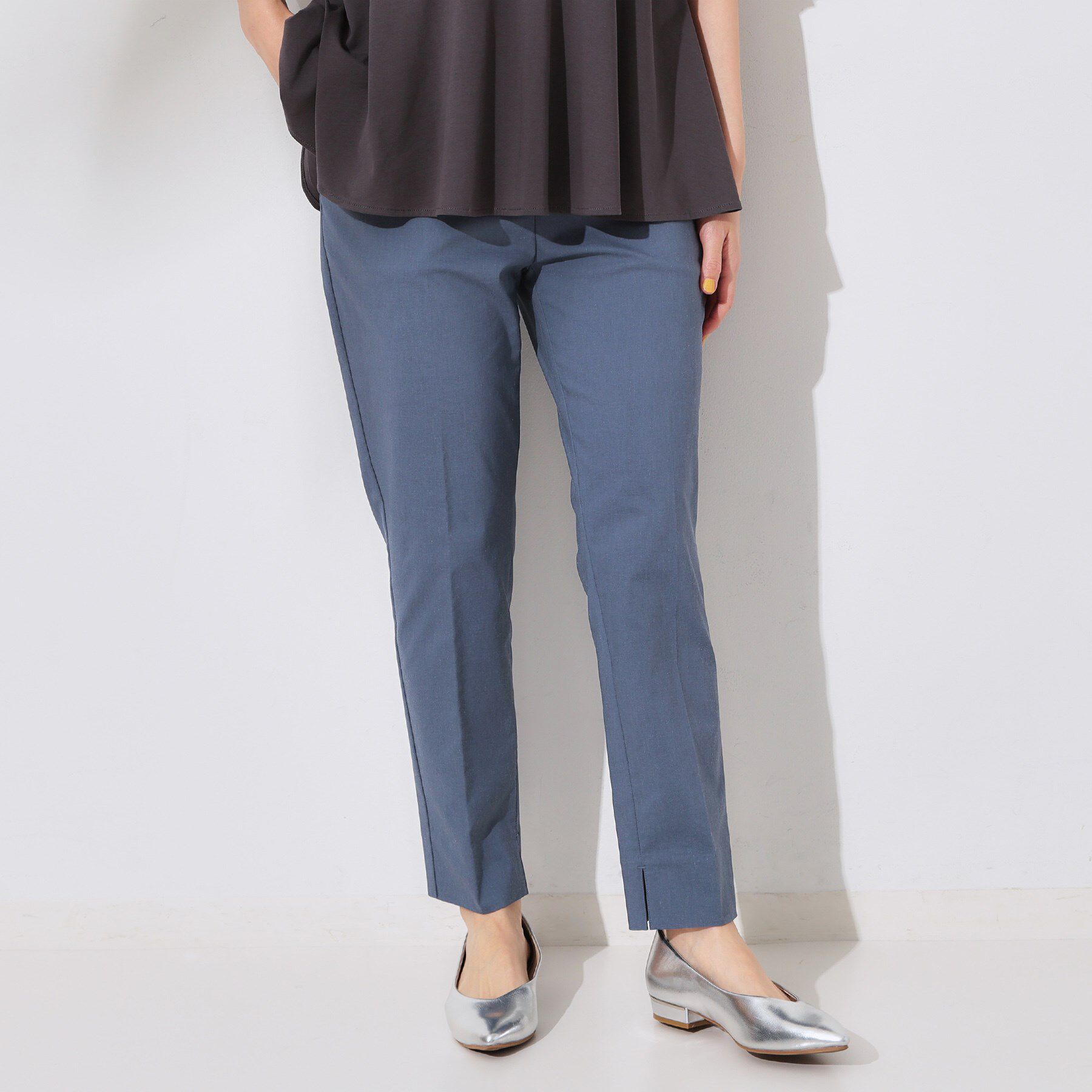 OPAQUE.CLIP「麻混ハイストレッチイージースティックパンツ【洗濯機洗い可】」|その他|