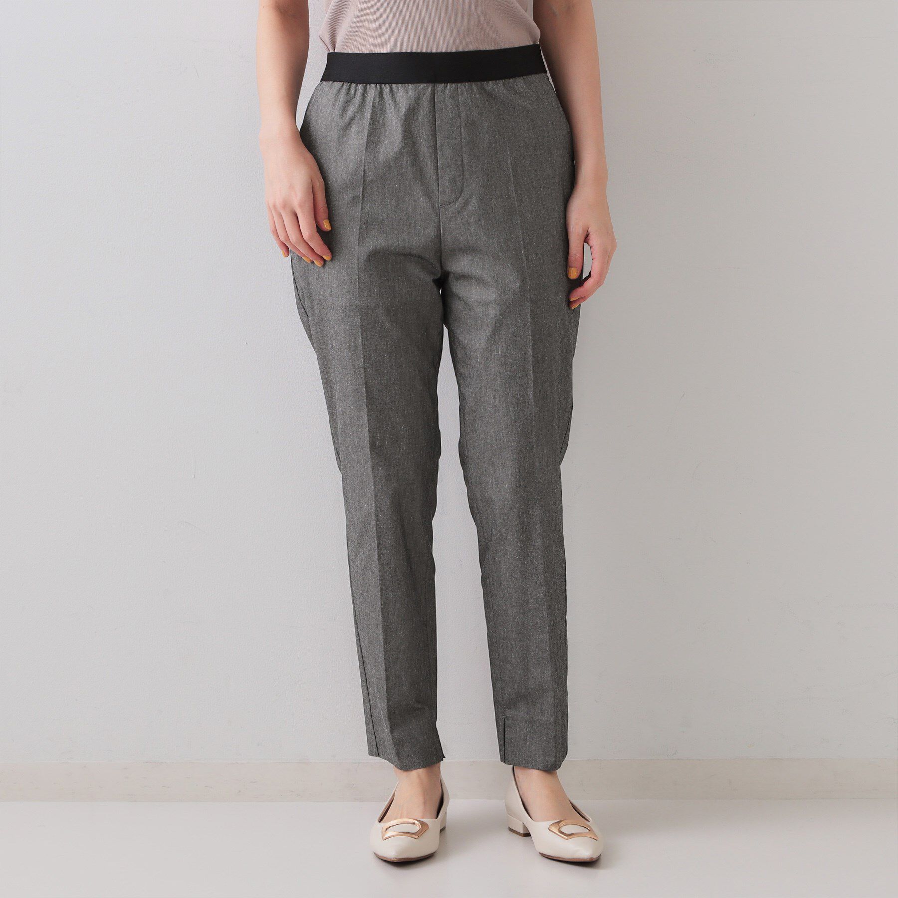 OPAQUE.CLIP「麻混ハイストレッチイージースティックパンツ【洗濯機洗い可】」|その他|