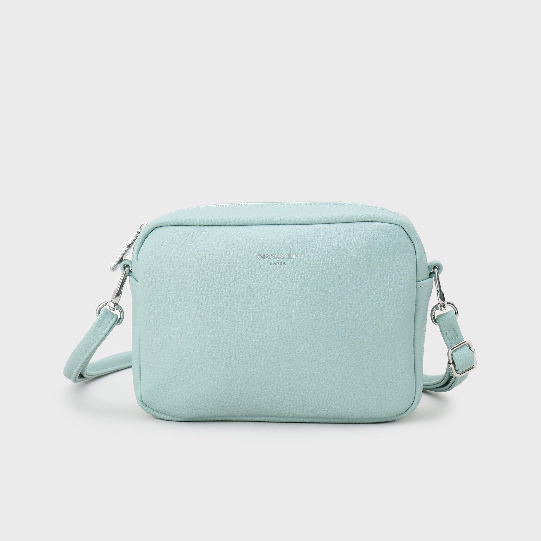 OPAQUE.CLIP「シュリンク合皮スクエアミニショルダーバッグ【軽量／長さ調整可能】」|ショルダー・メッセンジャー|