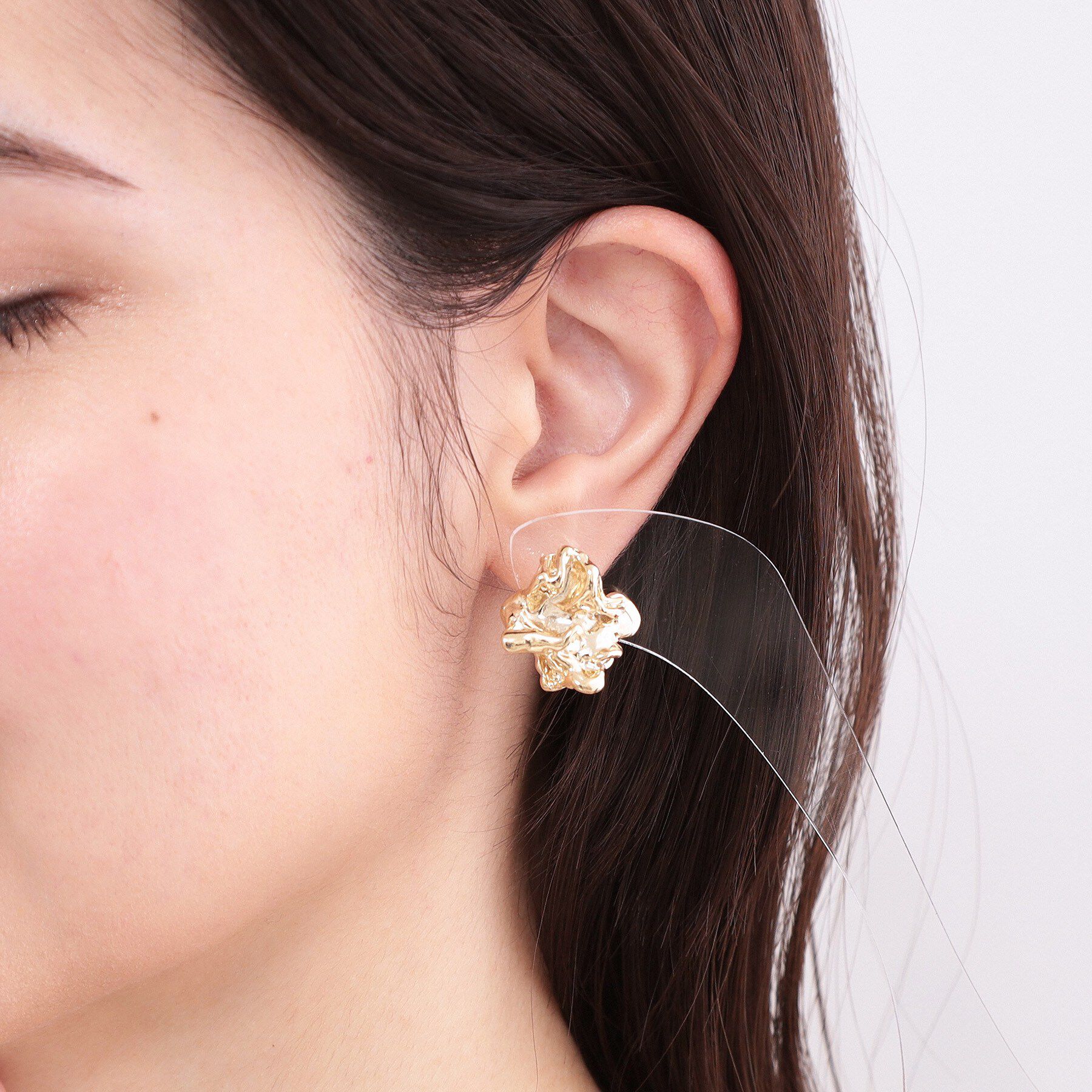 OPAQUE.CLIP「メタルニュアンスデザインピアス」|ピアス|