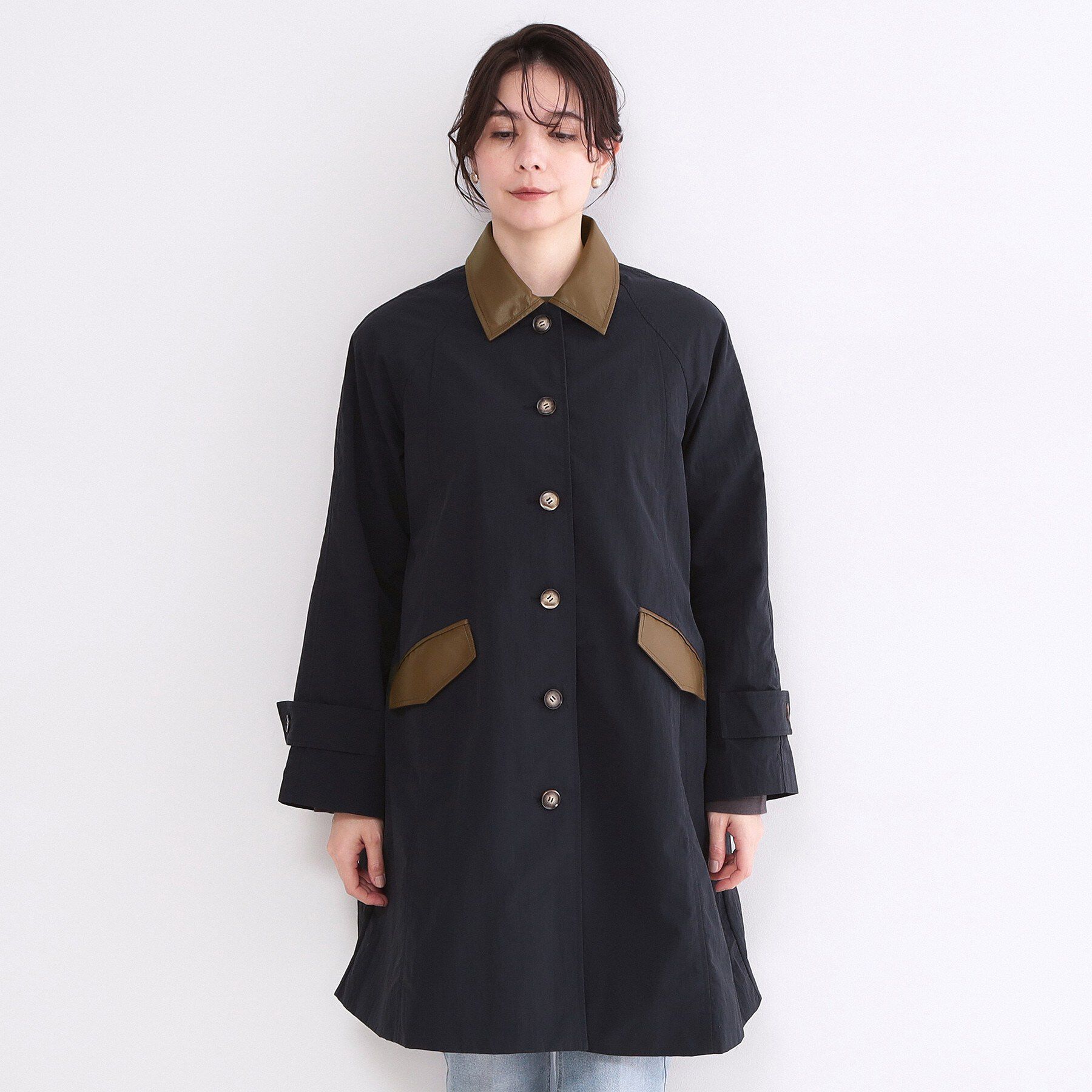 OPAQUE.CLIP「撥水ステンカラーコート【洗える】」|ステンカラーコート|