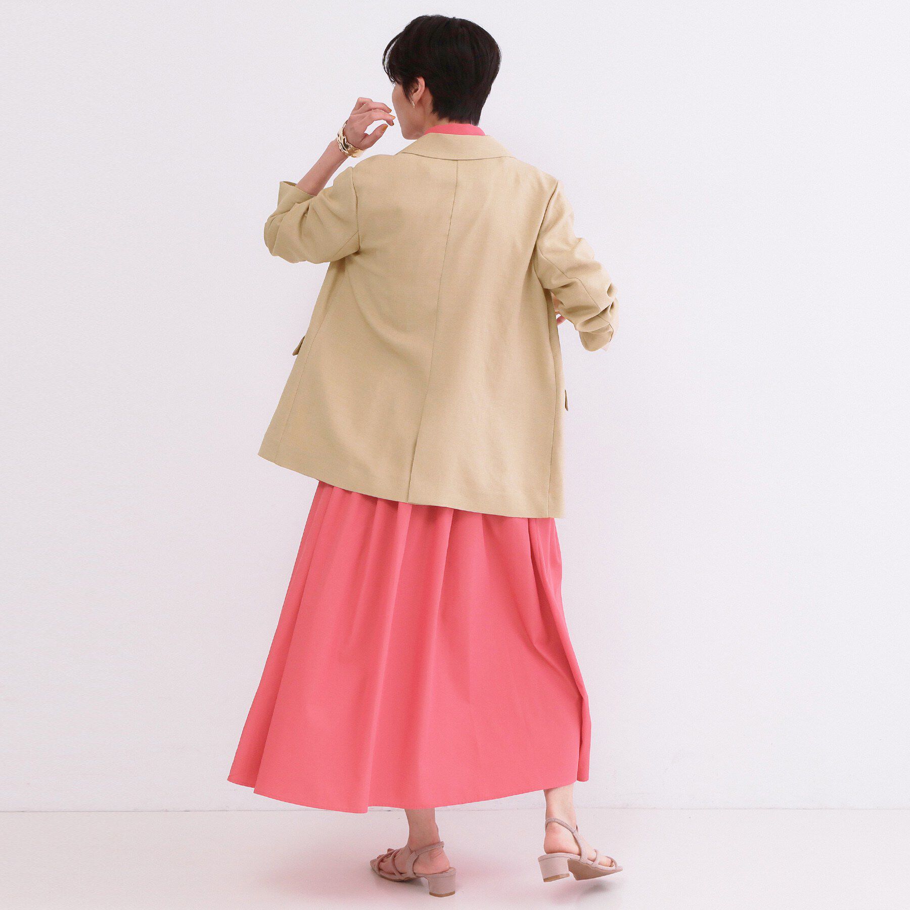 OPAQUE.CLIP「ダブルブレストジャケット【洗える/UVケア/防シワ加工/接触冷感】」|テーラードジャケット|