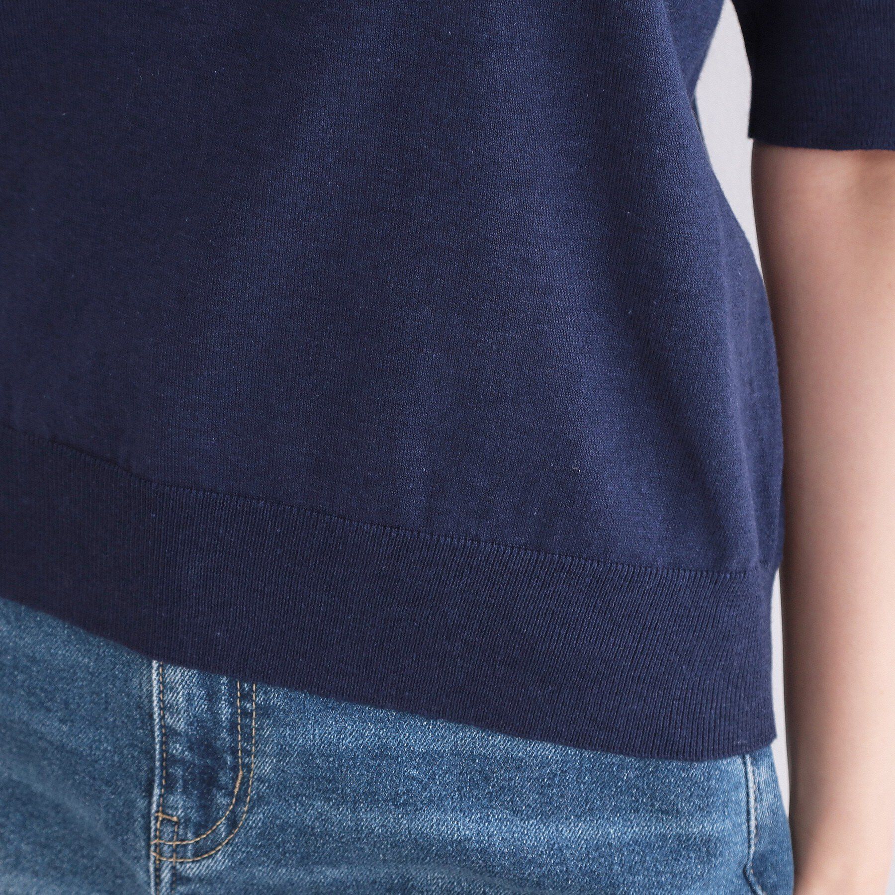 OPAQUE.CLIP「ロゴジャカードニット【洗濯機OK】」|ニット・セーター|