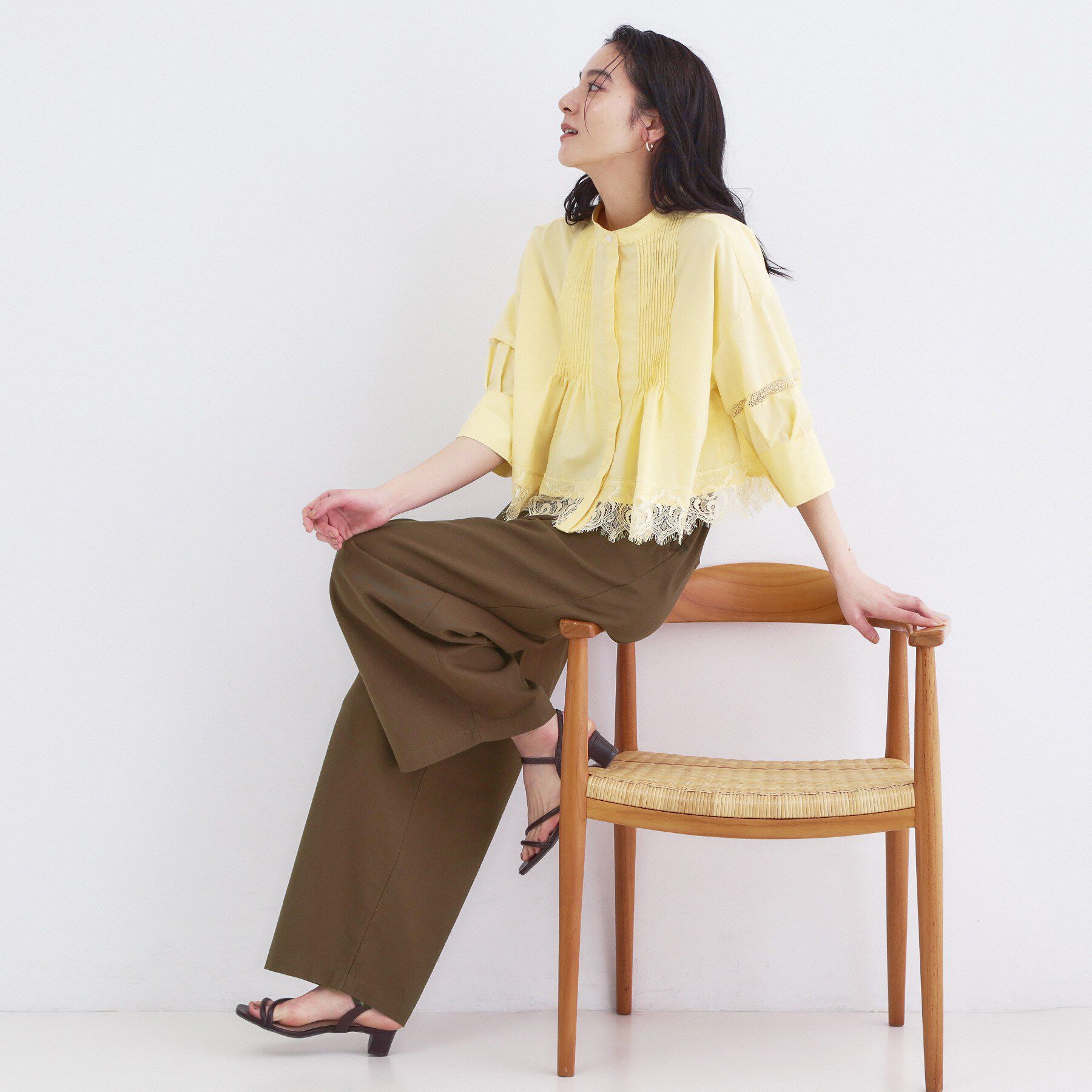 OPAQUE.CLIP「バレルレッグイージーパンツ【洗濯機OK】」|その他|