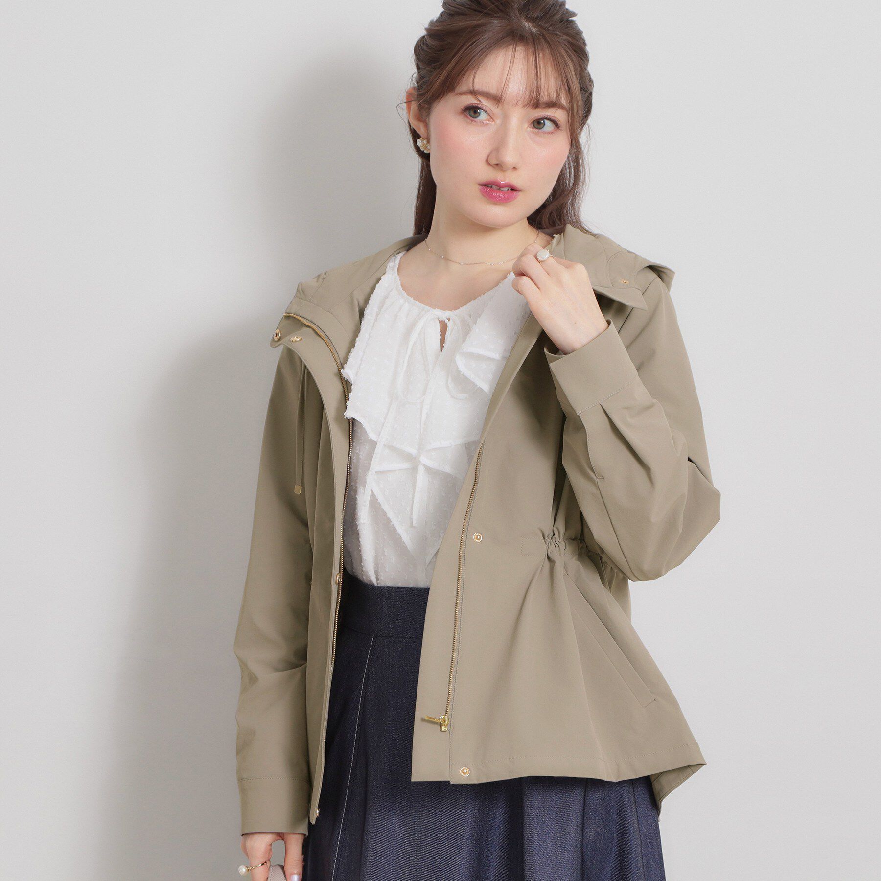 Couture broach「【撥水・洗える】愛されマンパ」|ブルゾン・スタジャン|