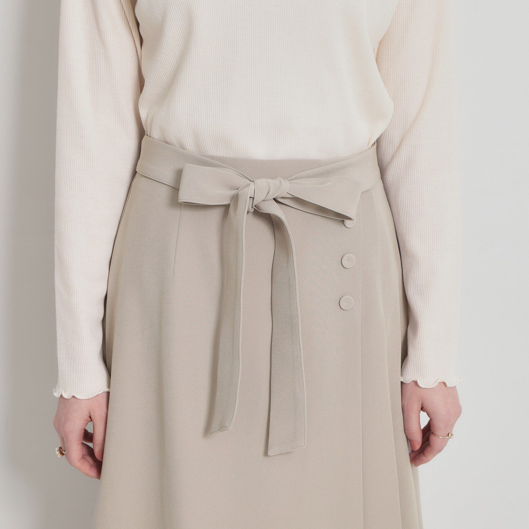 Couture broach「【洗える・通勤】サイドタック ナロースカート」|スカート|