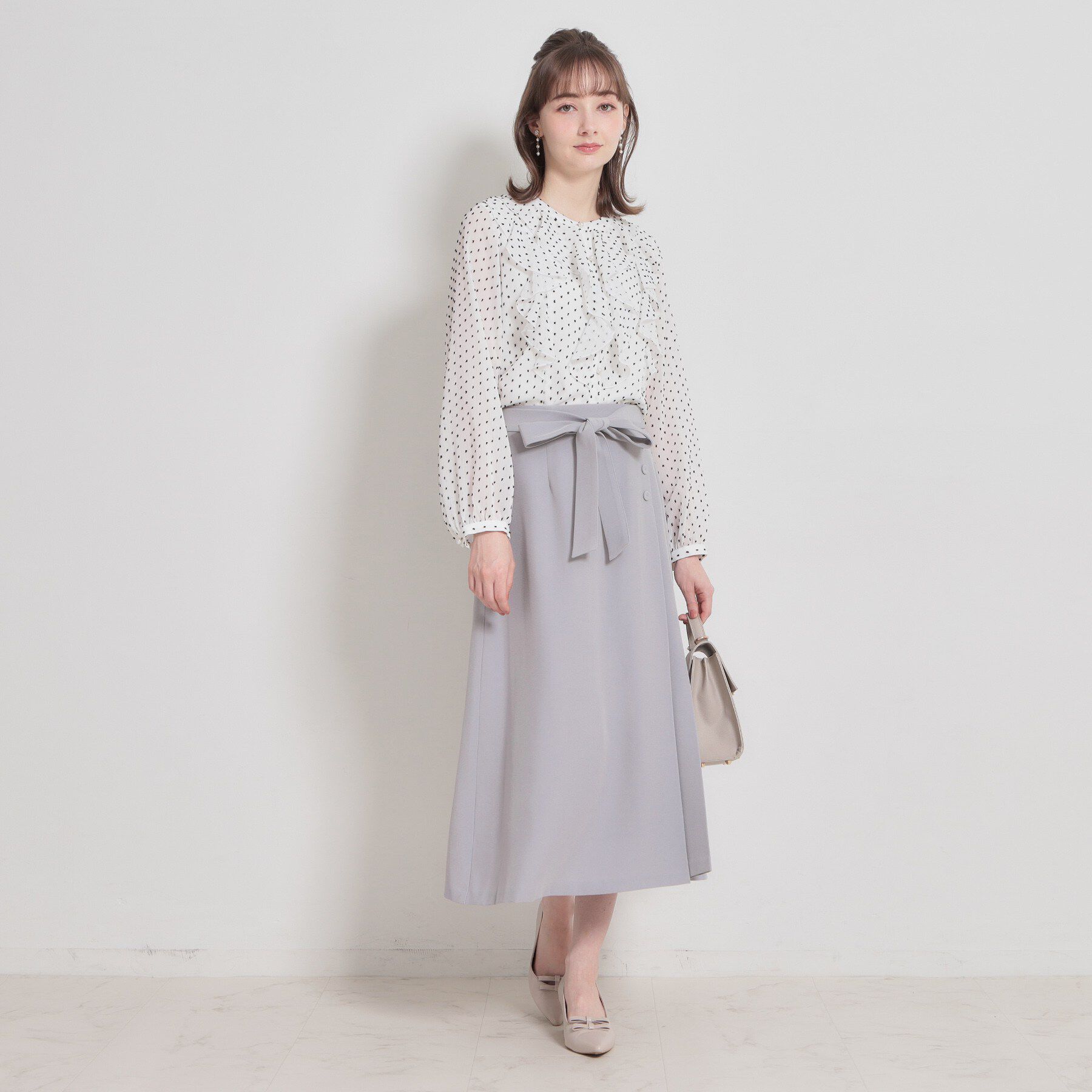 Couture broach「【洗える・通勤】サイドタック ナロースカート」|スカート|