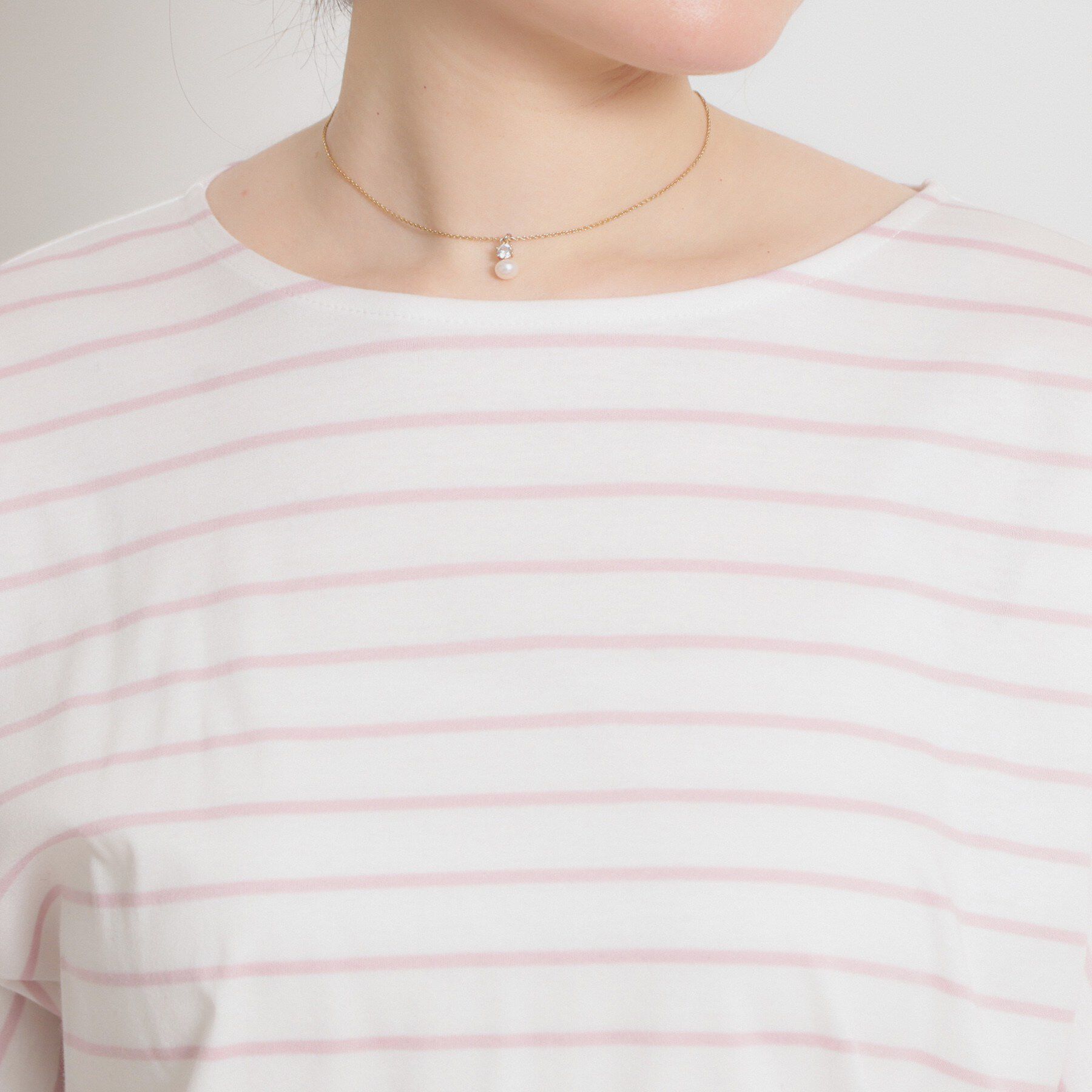 Couture broach「【接触冷感・UVカット】60シルケット エンブロドルマントップス」|Tシャツ・カットソー|