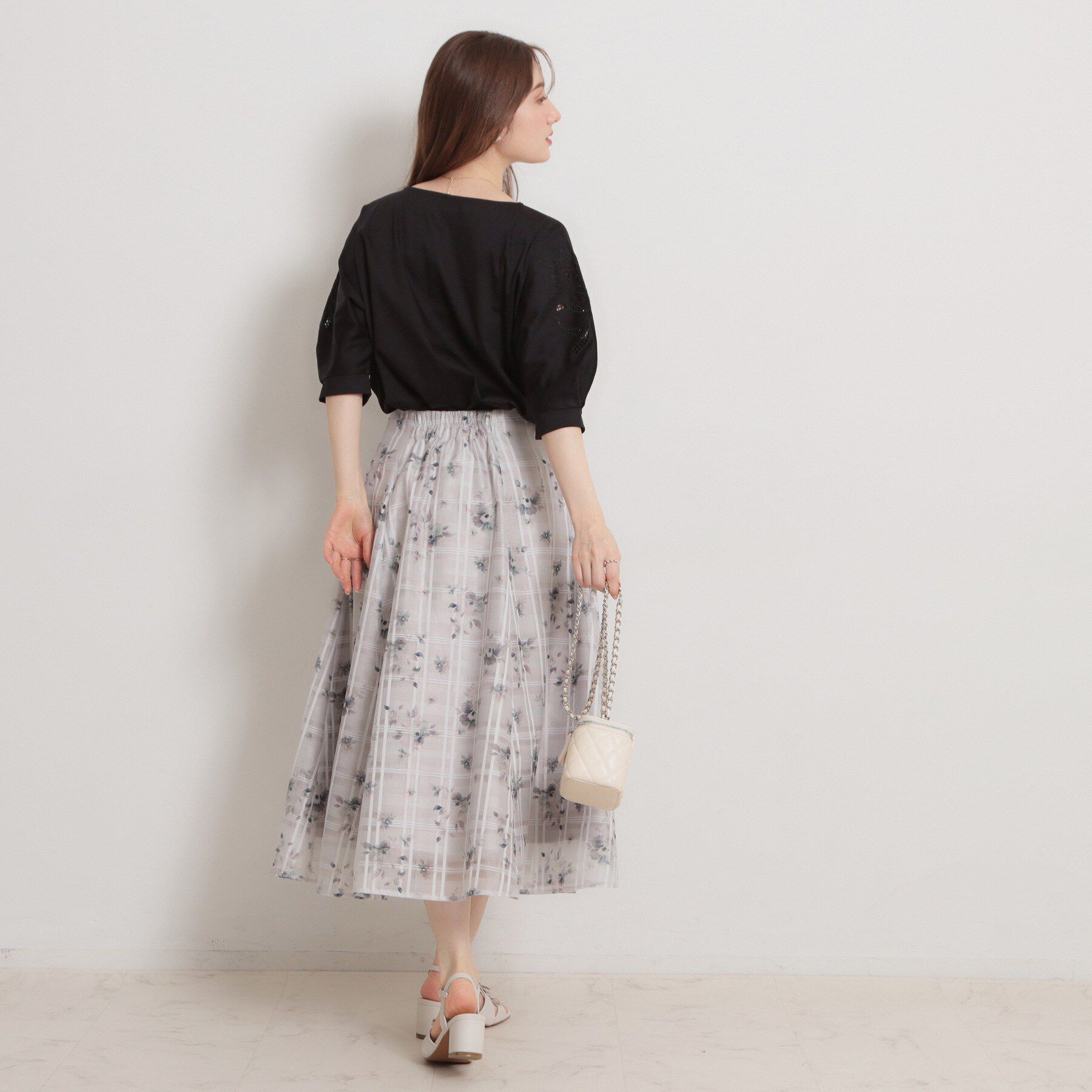 Couture broach「【接触冷感・UVカット】60シルケット エンブロドルマントップス」|Tシャツ・カットソー|