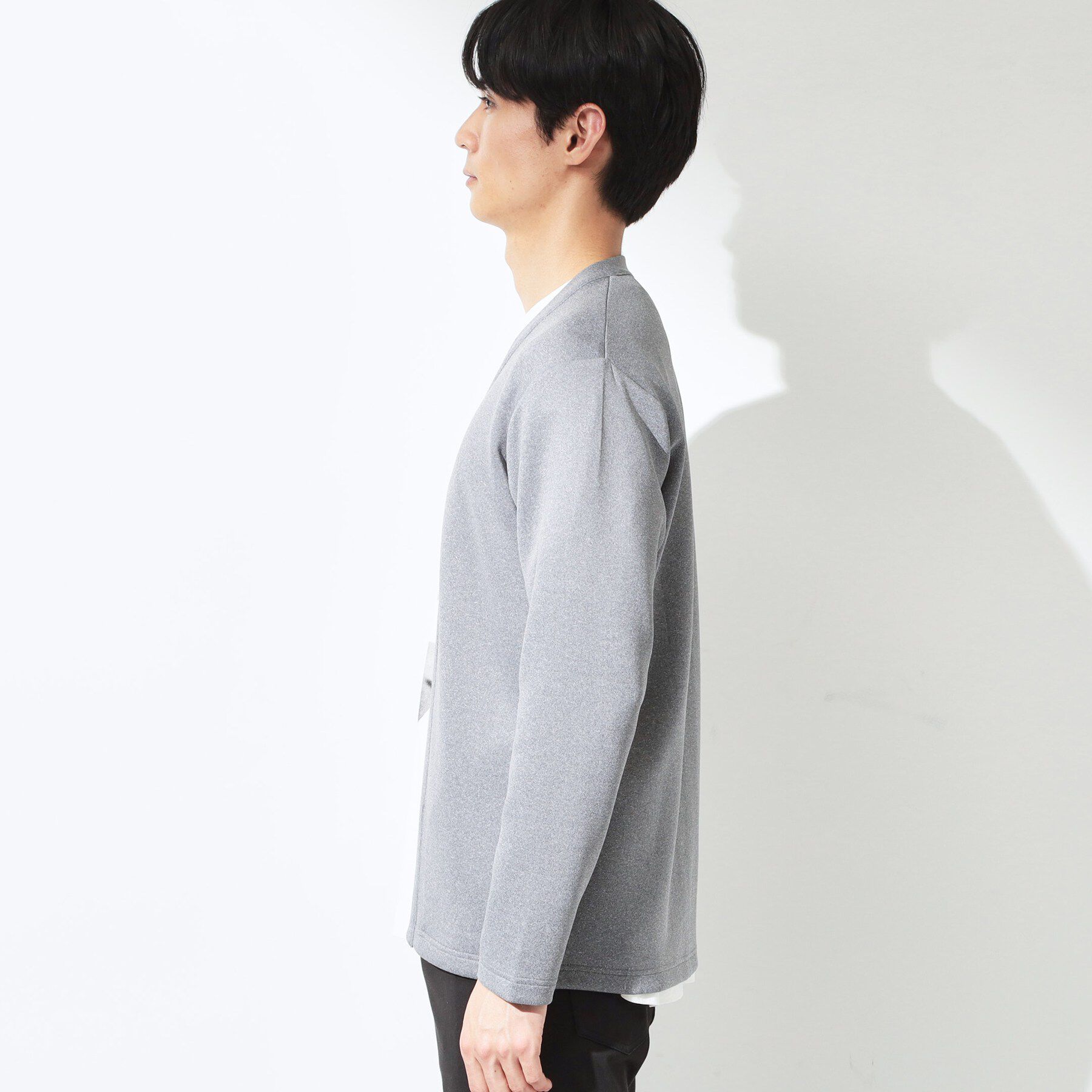 THE SHOP TK「スエードタッチカーディガン 洗濯機OK」|カーディガン|