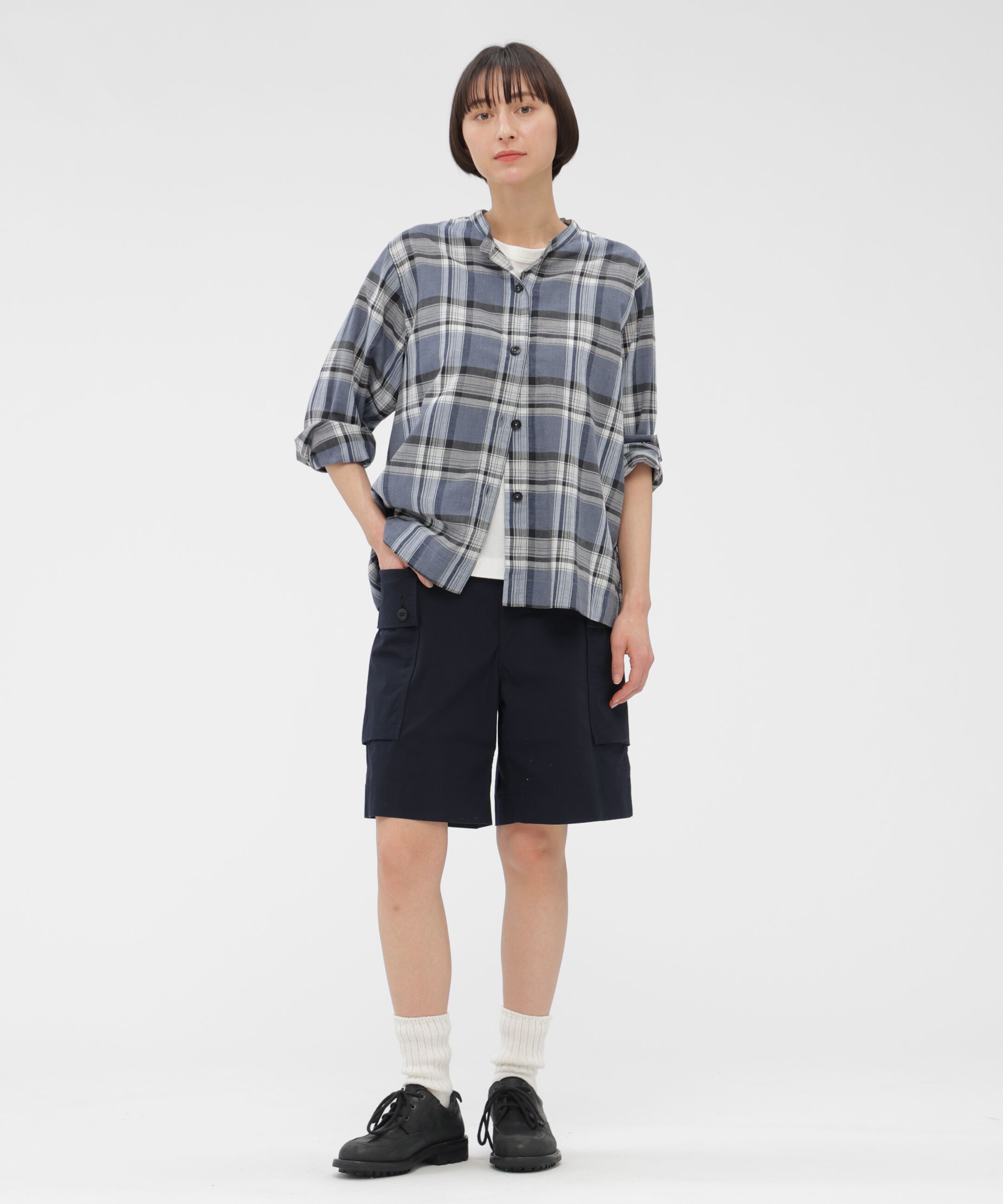 MHL.「TOP DYED COTTON POPLIN SHIRT」|シャツ・ブラウス|