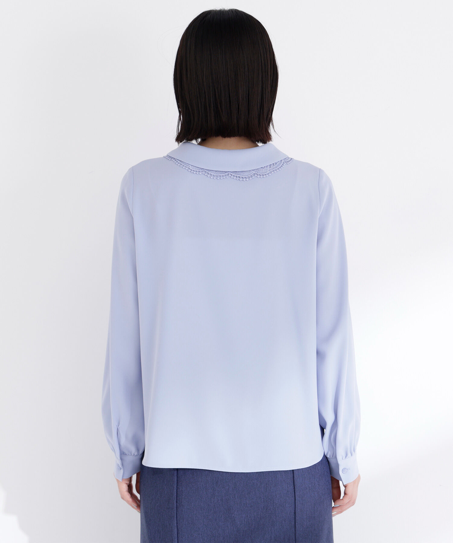  「レースダブルカラーブラウス」|シャツ・ブラウス|