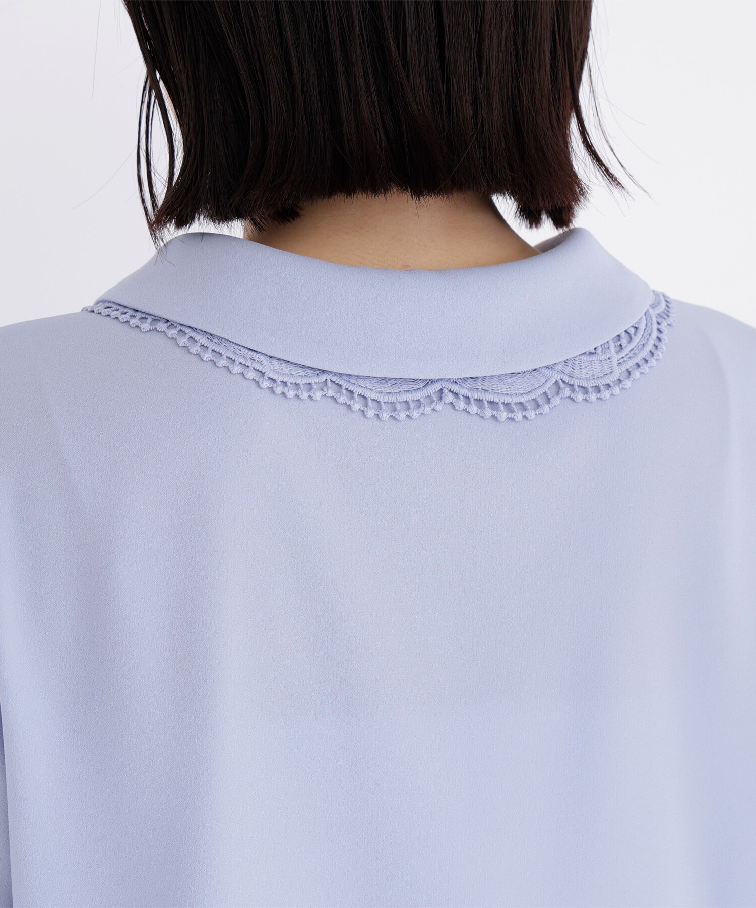  「レースダブルカラーブラウス」|シャツ・ブラウス|