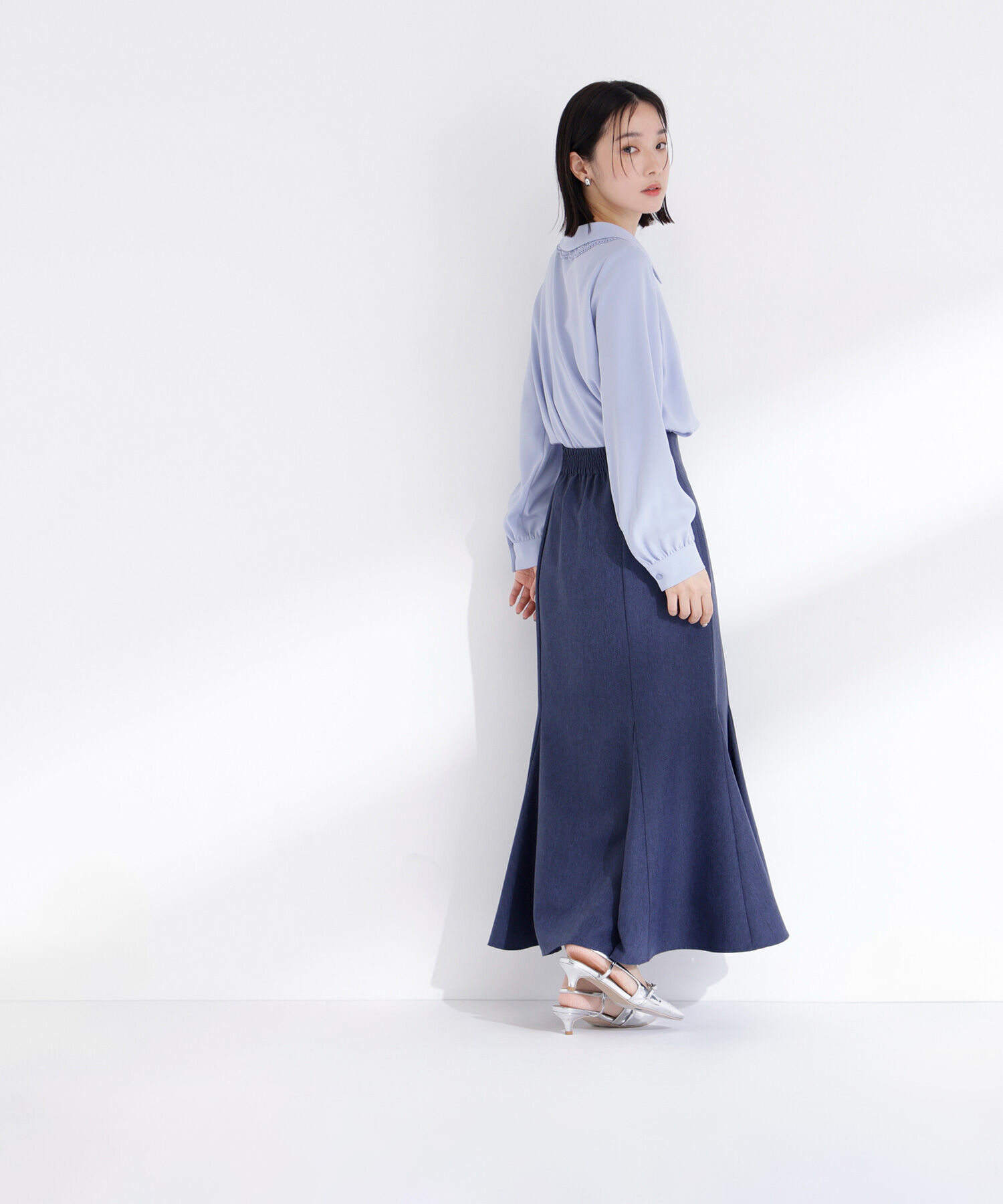  「レースダブルカラーブラウス」|シャツ・ブラウス|