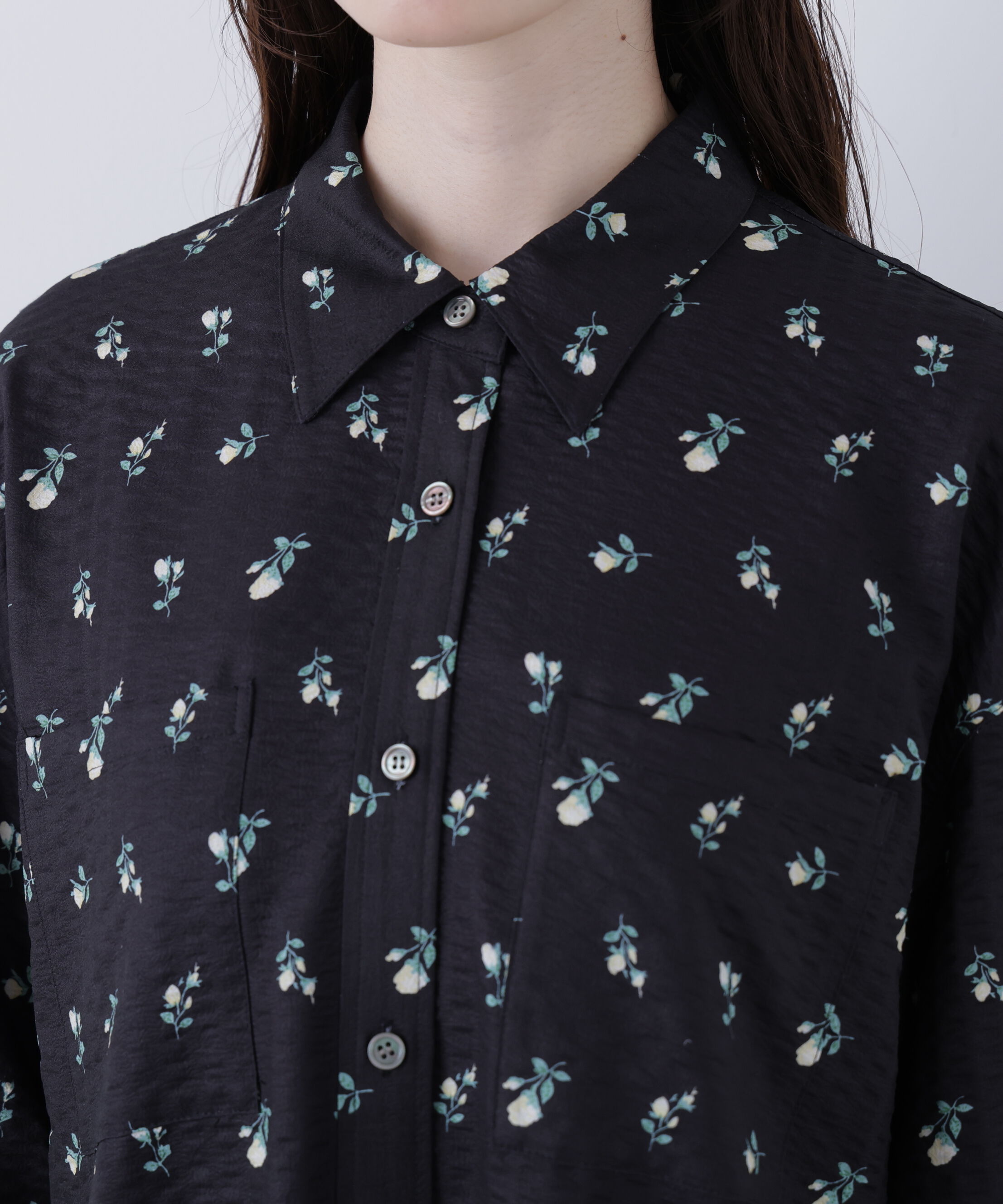  「〈N.〉フラワープリント SETUP シャツ」|シャツ・ブラウス|