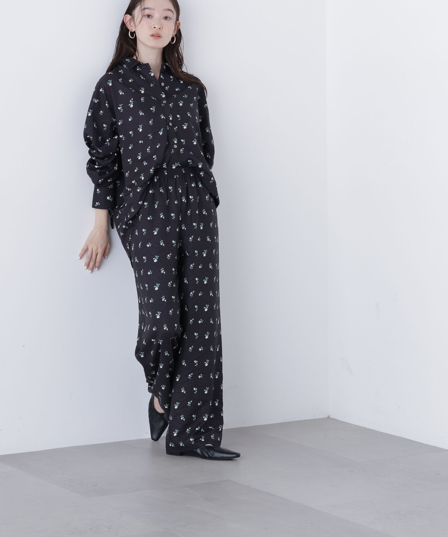  「〈N.〉フラワープリント SETUP シャツ」|シャツ・ブラウス|