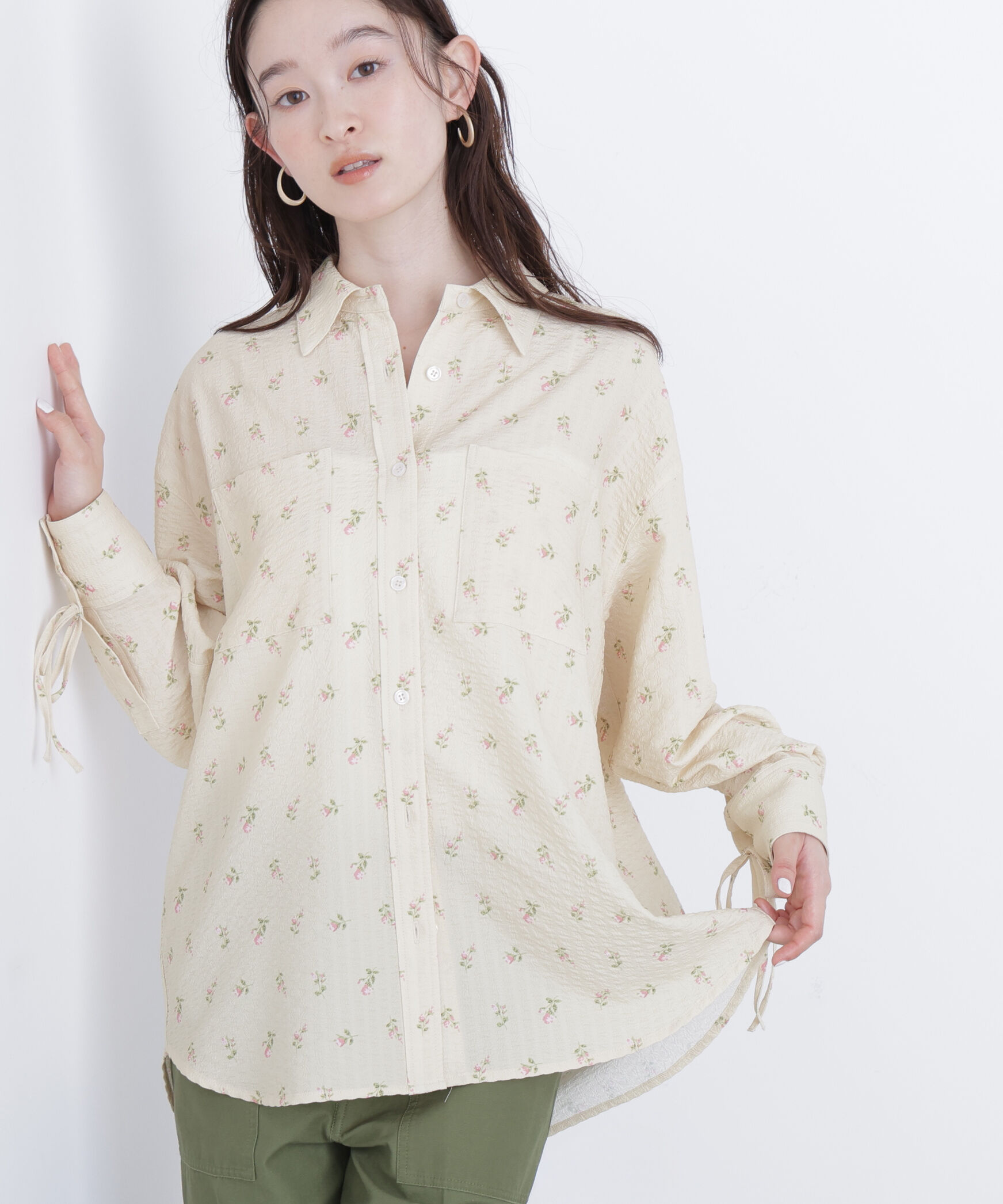  「〈N.〉フラワープリント SETUP シャツ」|シャツ・ブラウス|