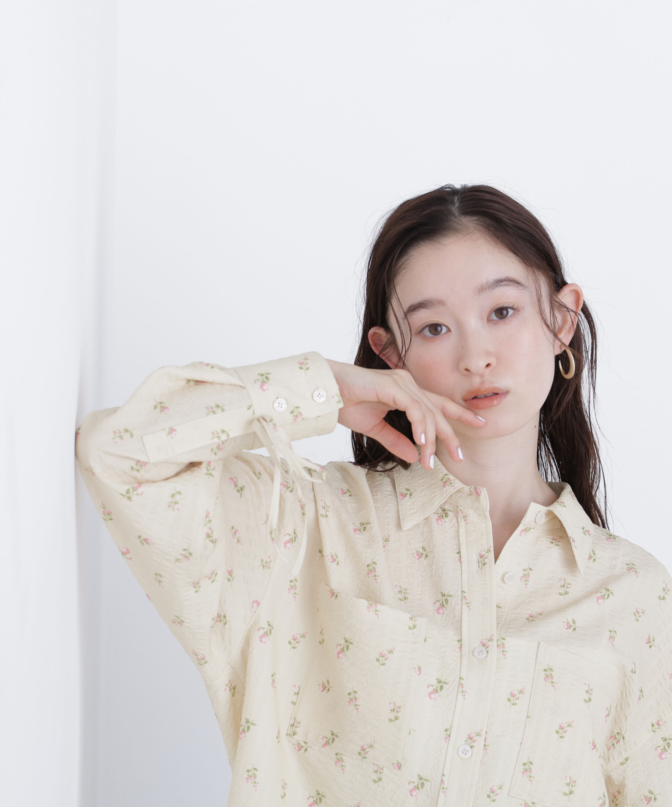  「〈N.〉フラワープリント SETUP シャツ」|シャツ・ブラウス|