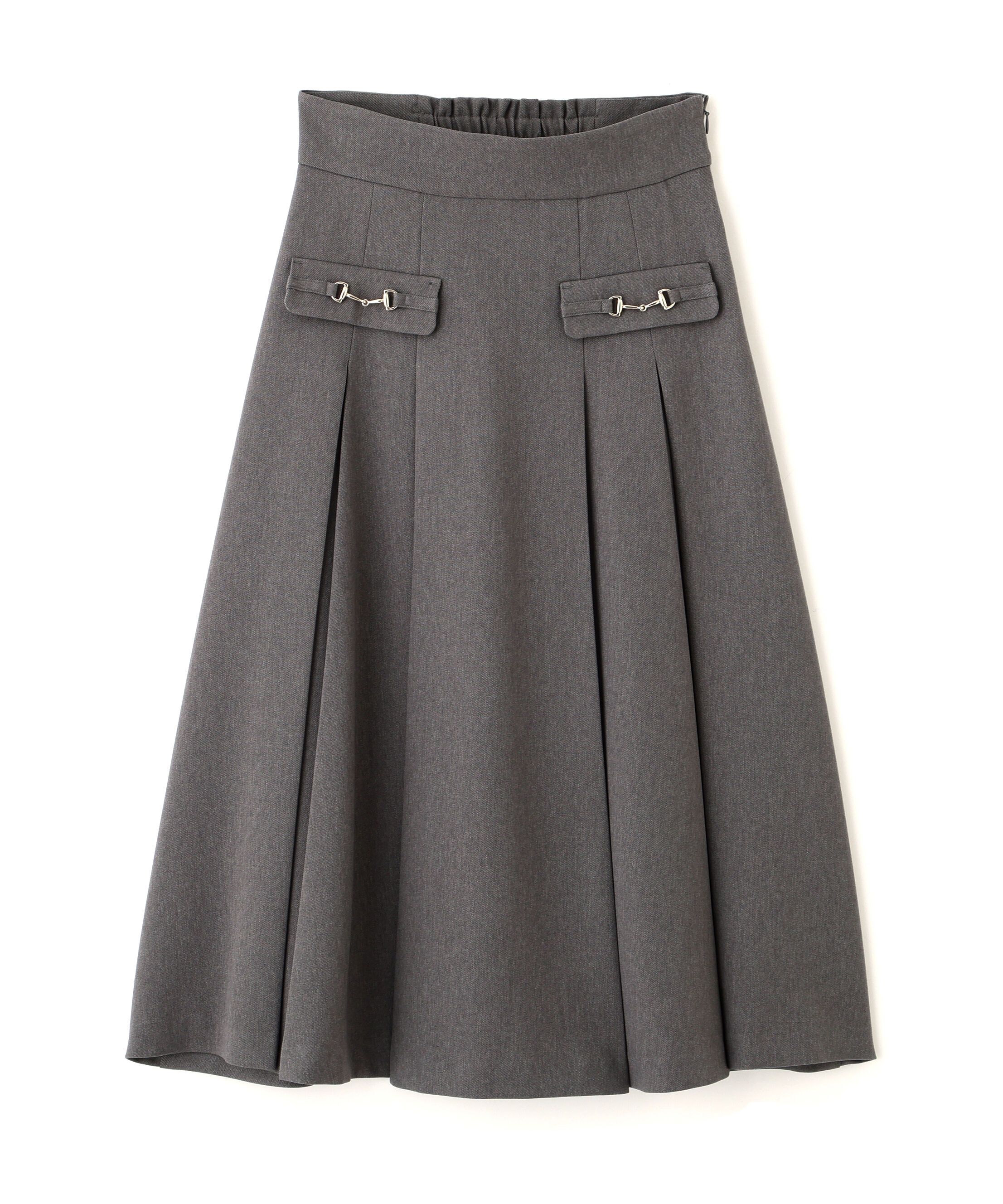  「ウーリッシュフラノタックフレアスカート」|スカート|