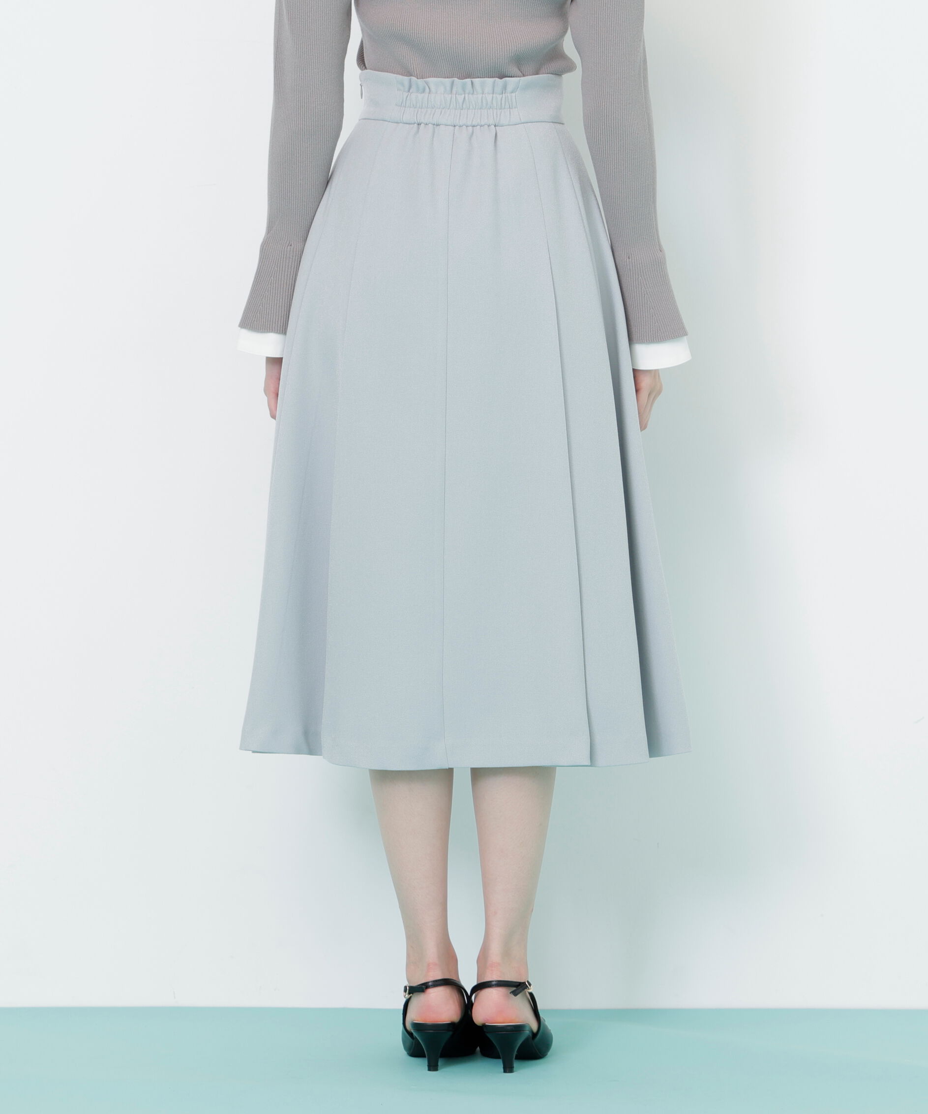  「ウーリッシュフラノタックフレアスカート」|スカート|