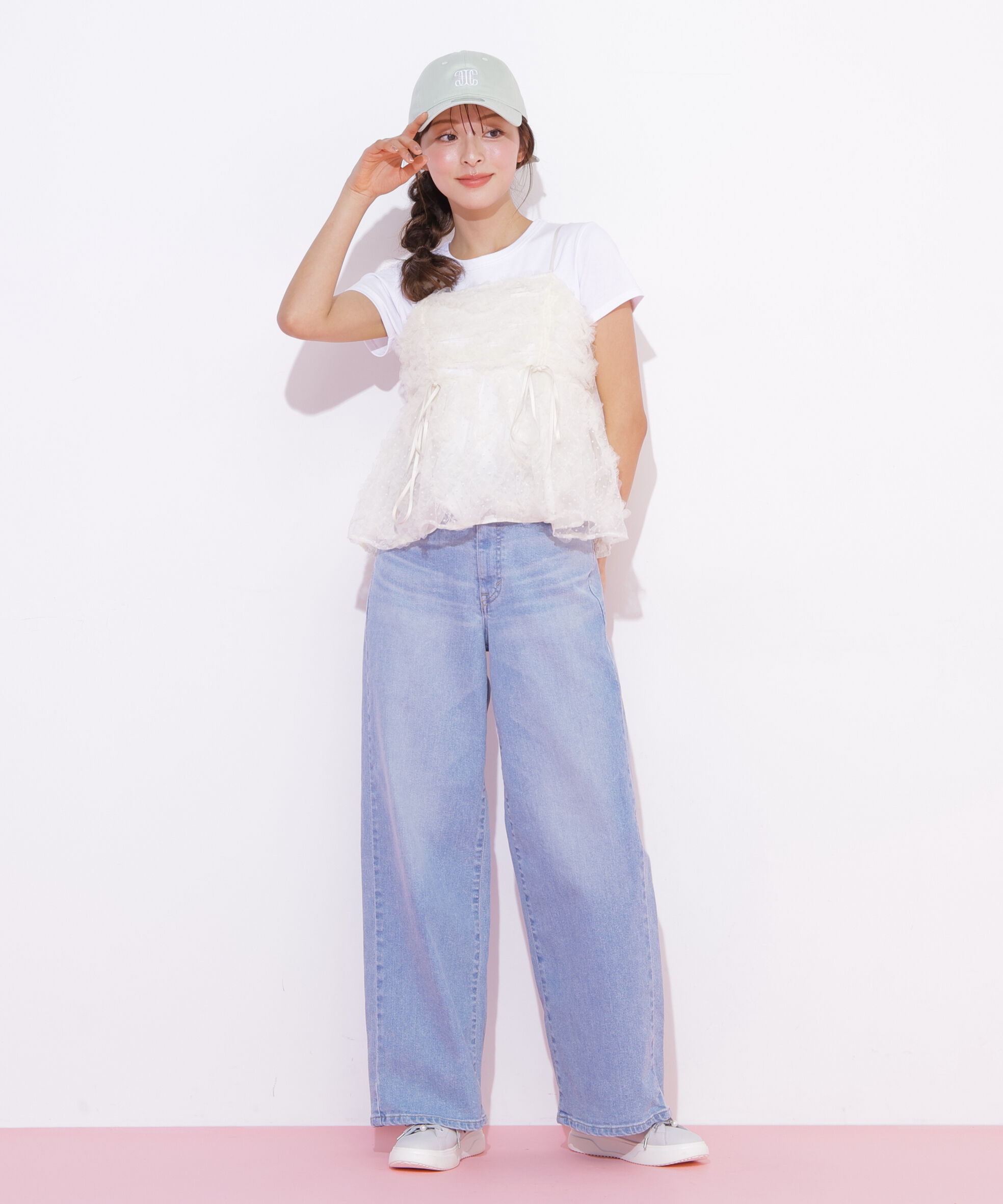  「チュールフリルキャミブラウス」|シャツ・ブラウス|