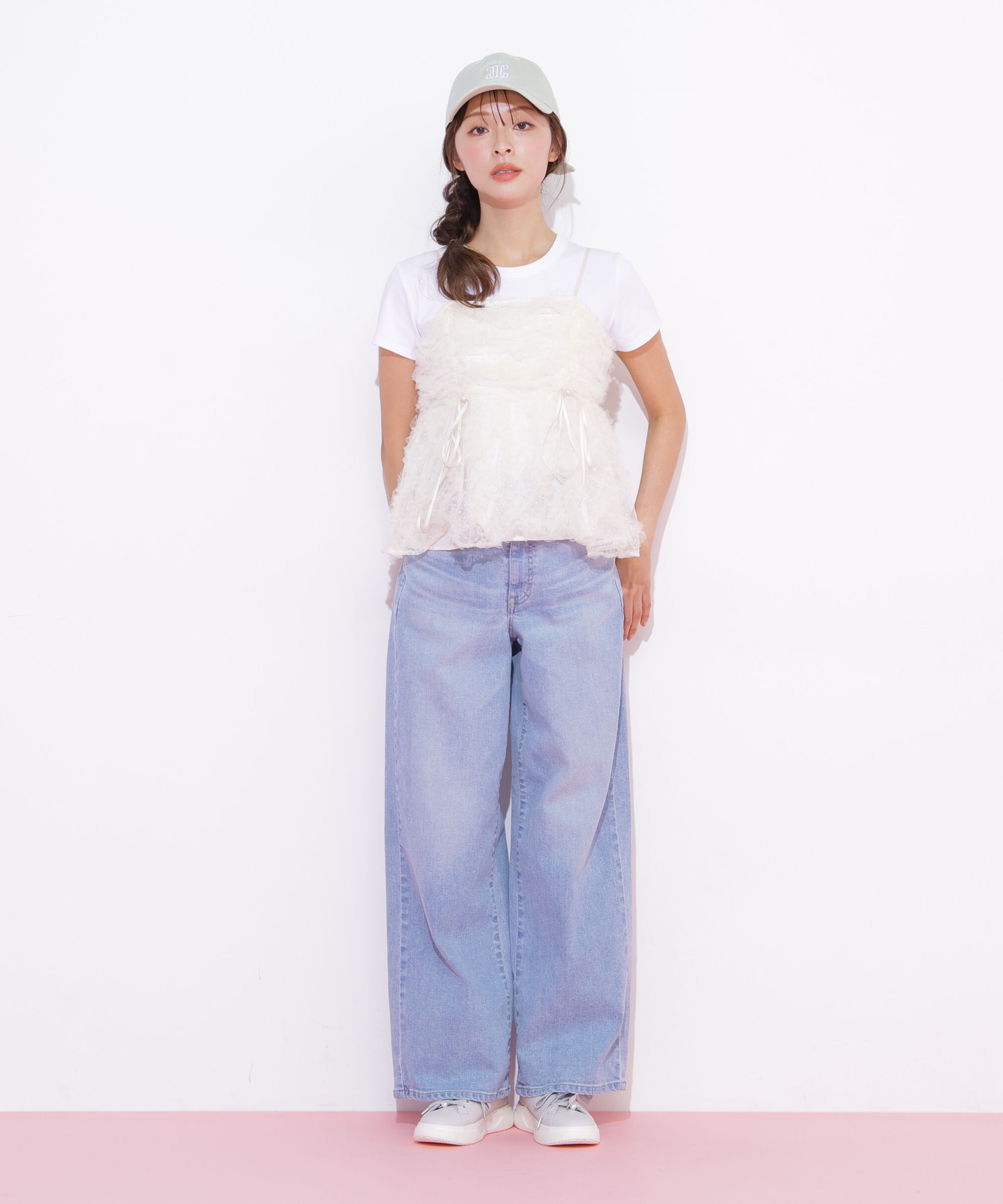  「チュールフリルキャミブラウス」|シャツ・ブラウス|