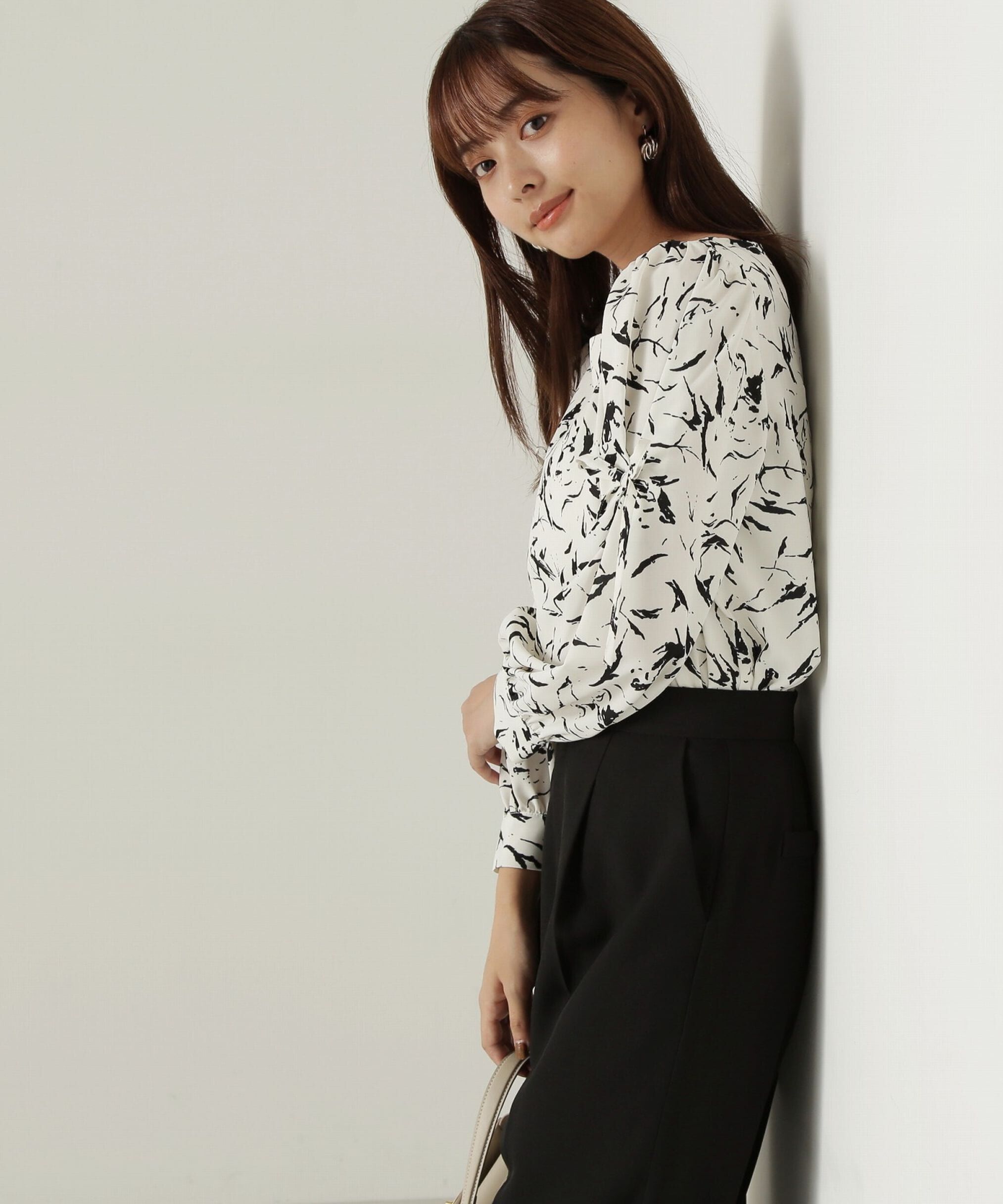 PROPORTION BODY DRESSING「タックリボンスリーブブラウス24AW」|シャツ・ブラウス|