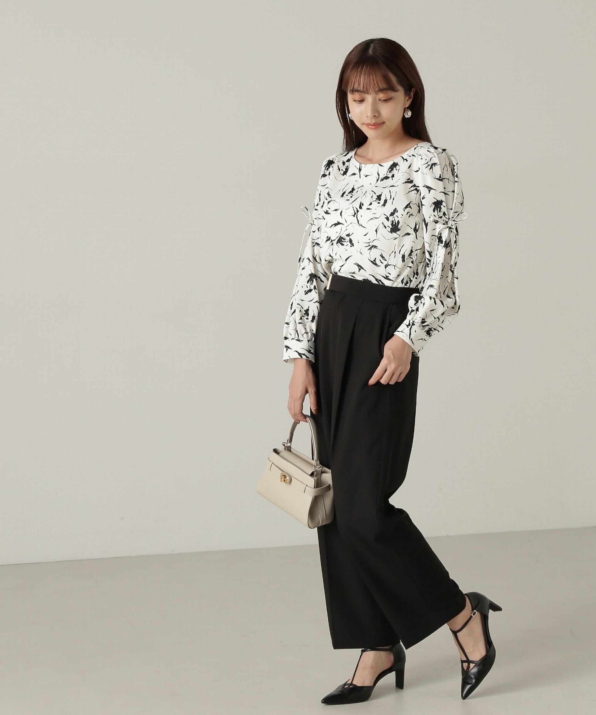 PROPORTION BODY DRESSING「タックリボンスリーブブラウス24AW」|シャツ・ブラウス|