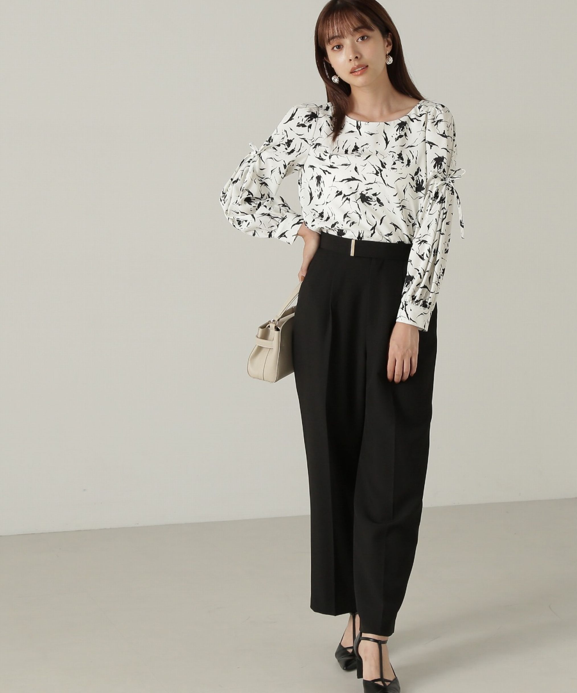 PROPORTION BODY DRESSING「タックリボンスリーブブラウス24AW」|シャツ・ブラウス|