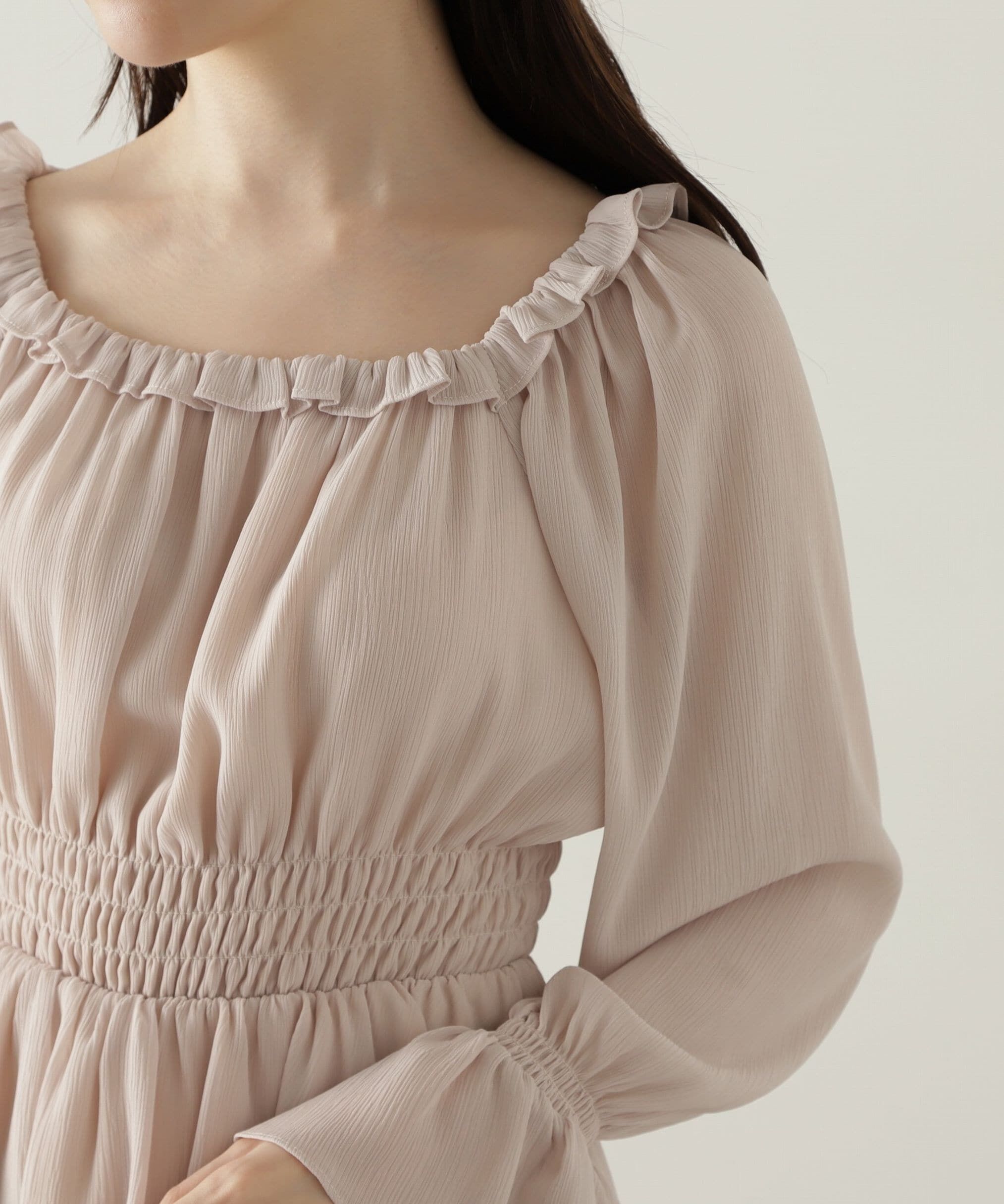 PROPORTION BODY DRESSING「楊柳ギャザーオフショルブラウス　24AW」|シャツ・ブラウス|