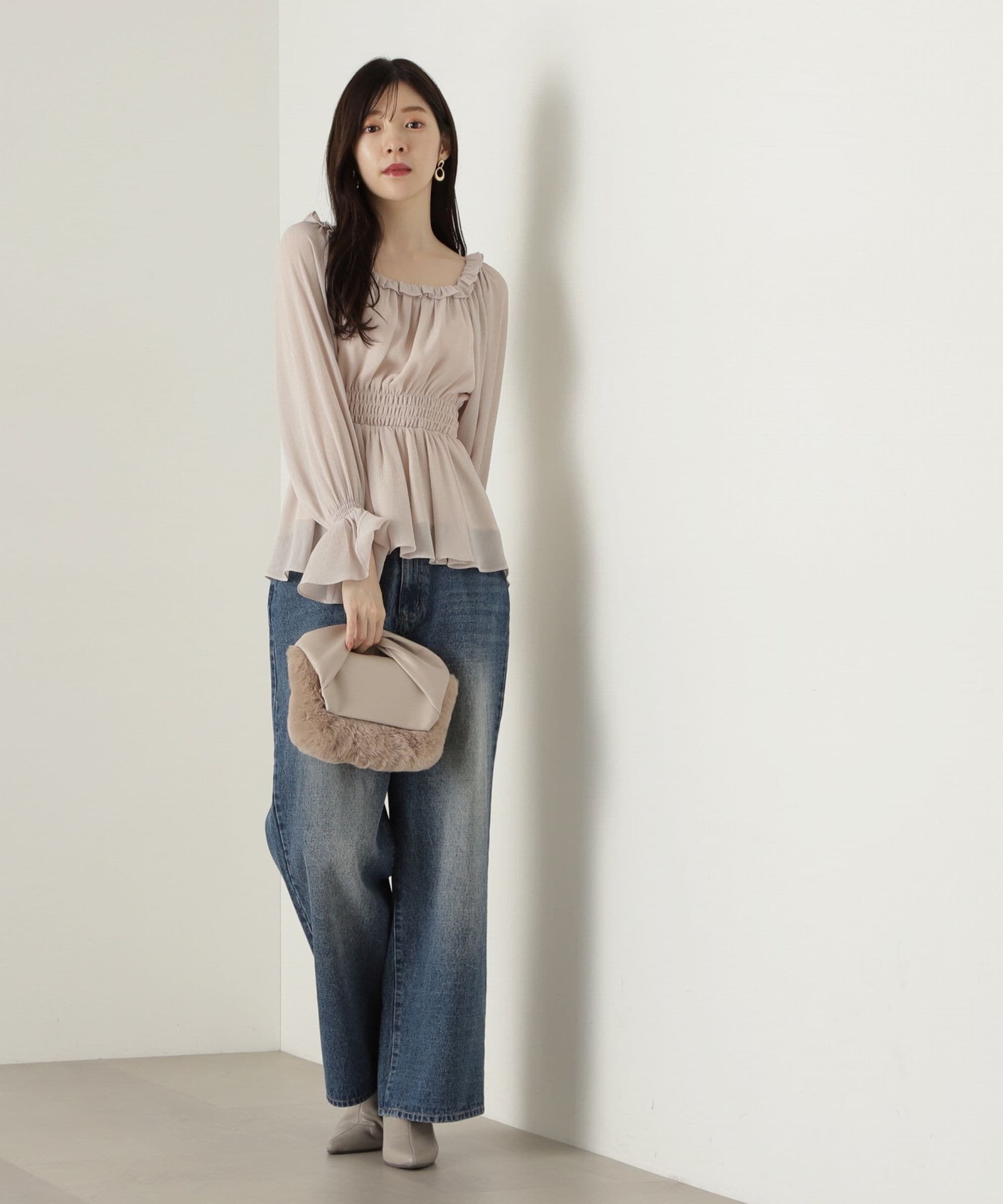 PROPORTION BODY DRESSING「楊柳ギャザーオフショルブラウス　24AW」|シャツ・ブラウス|